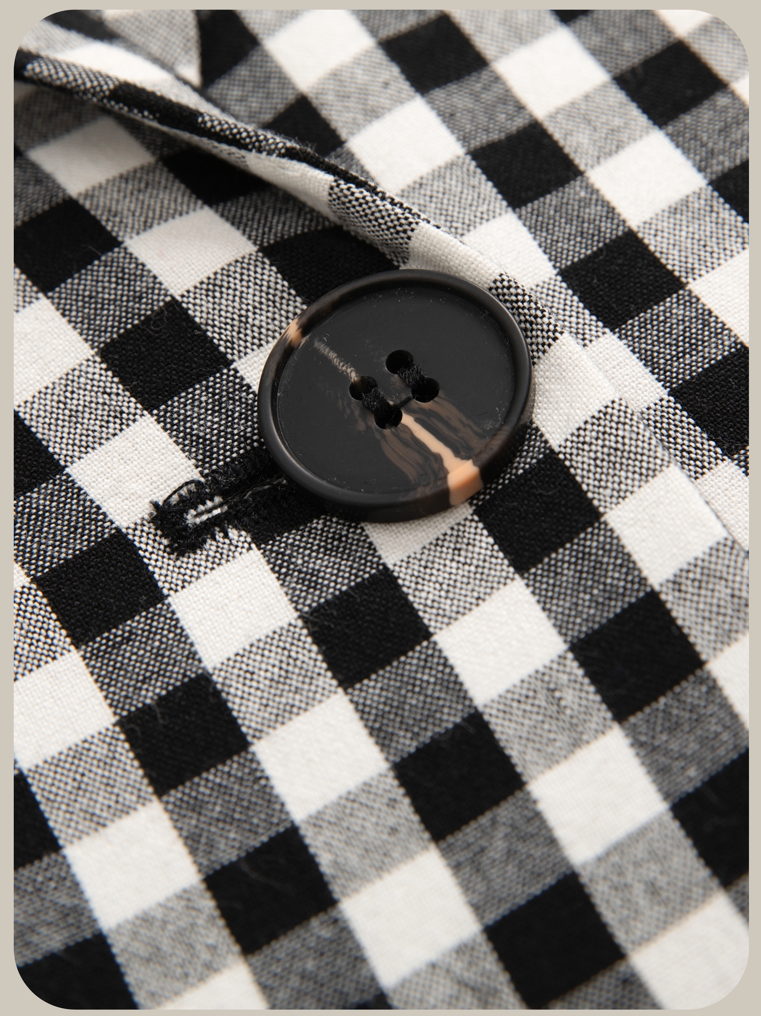 ・予約商品・Crisp Plaid Ribbon Attacked Jacket/チェック柄リボン付きジャケット.