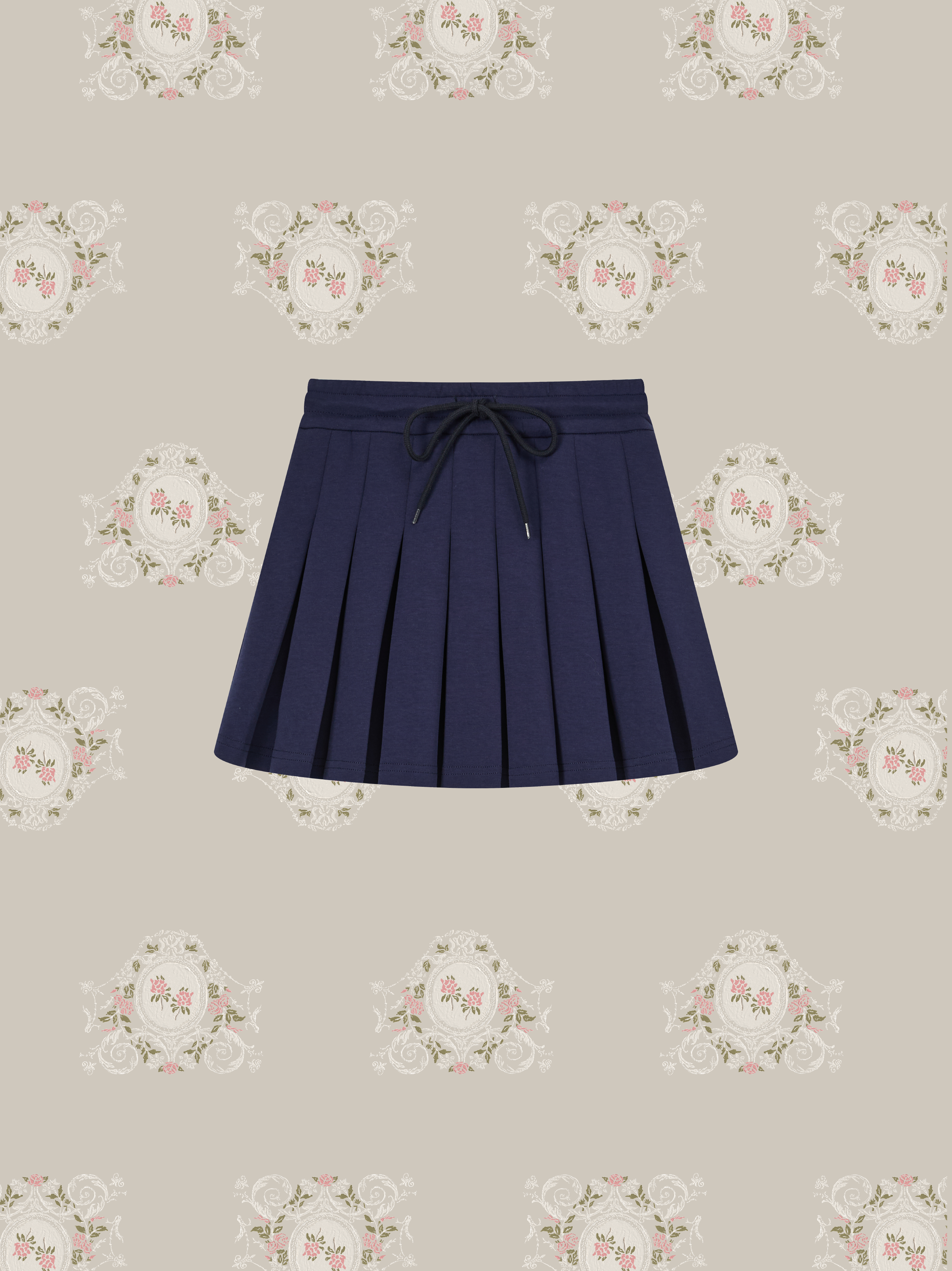 ・予約商品・Preppy Macaron Sweat Pleats Skirt Set Up/プレッピーマカロン風スウェットプリーツスカートセットアップ