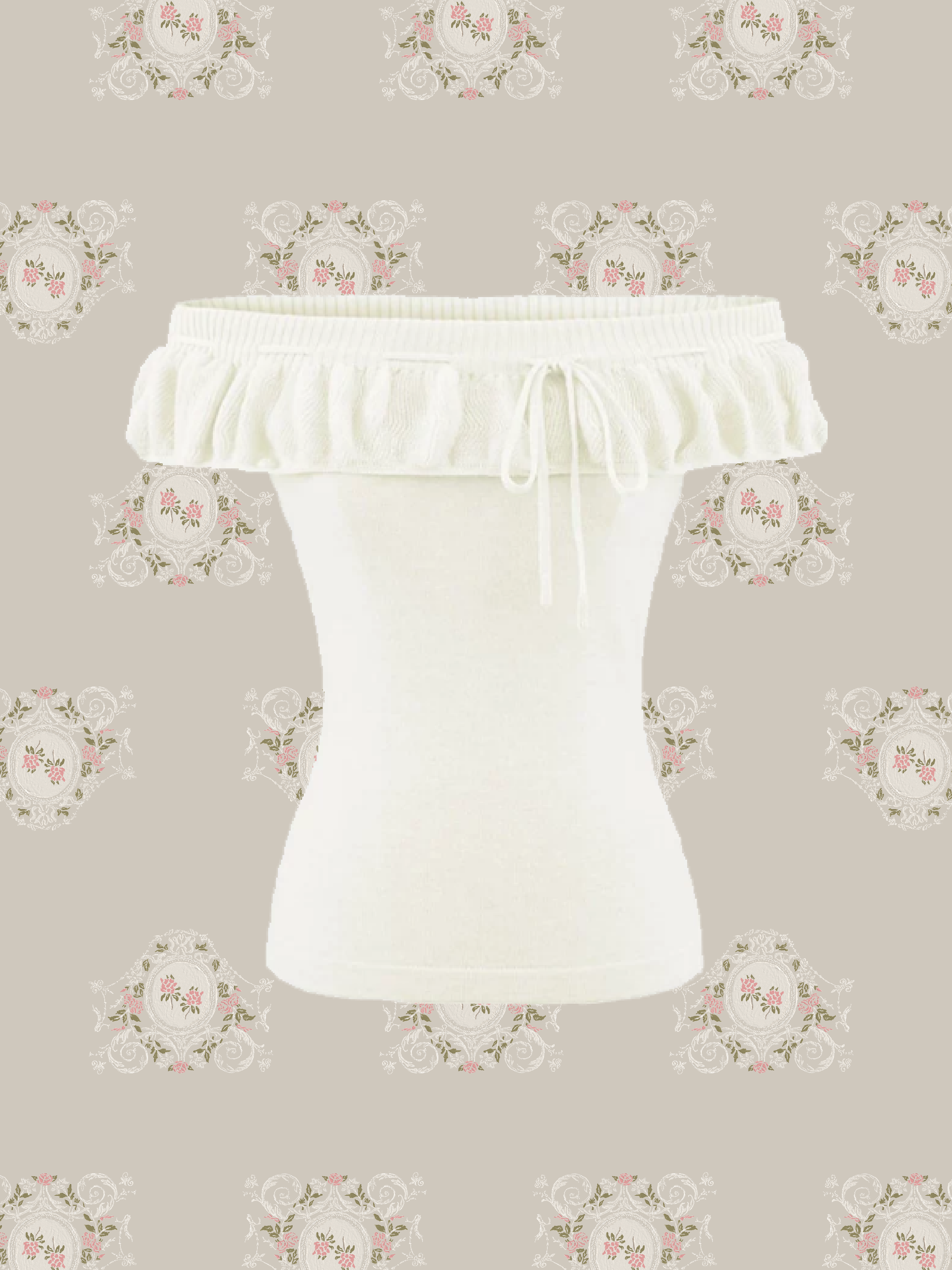 Ballet Ruffle Off-Shoulder Top/バレエラッフルオフショルダートップス