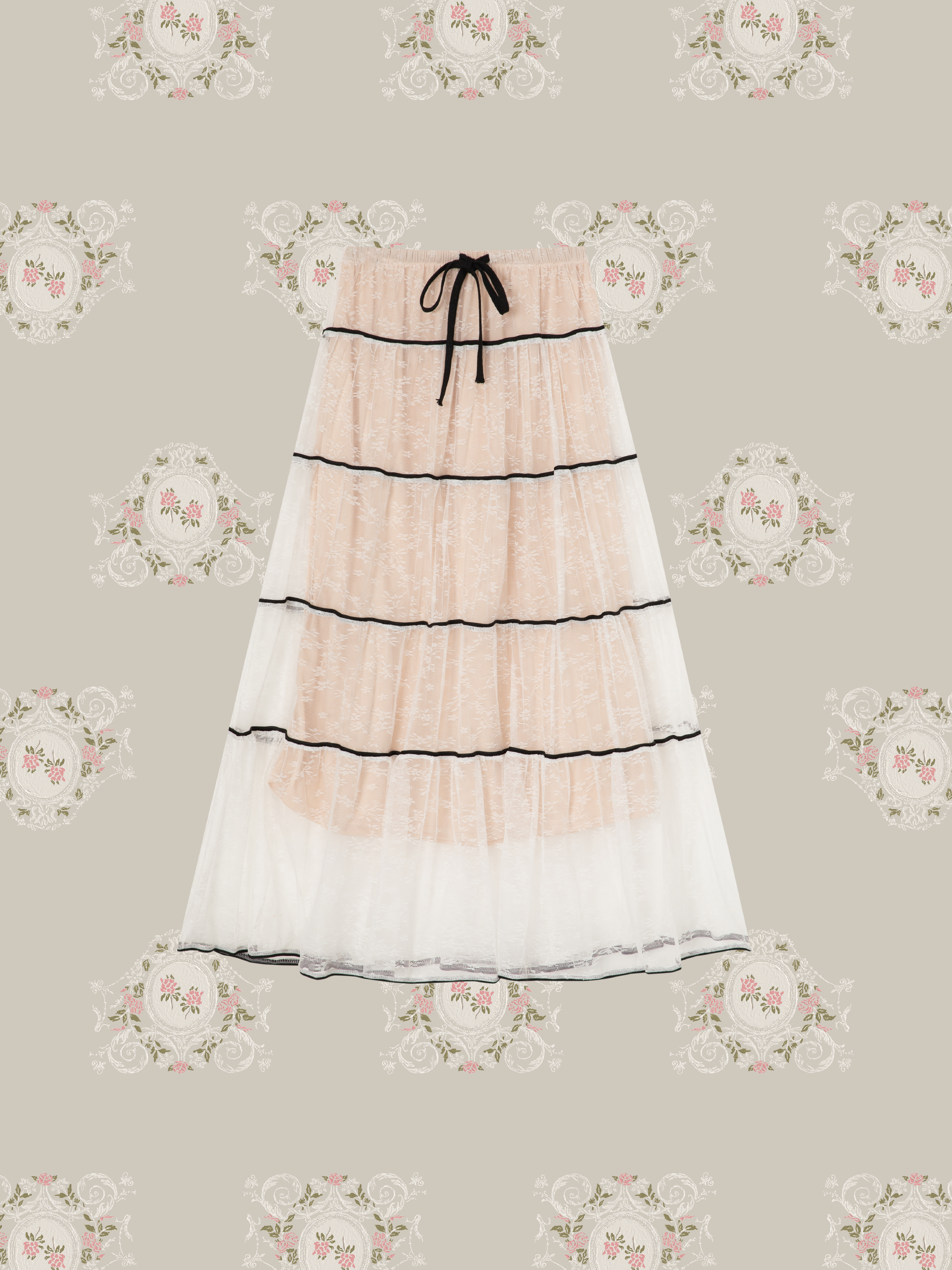 Romantic Jacquard Lace Skirt/ロマンチックジャカードレーススカート