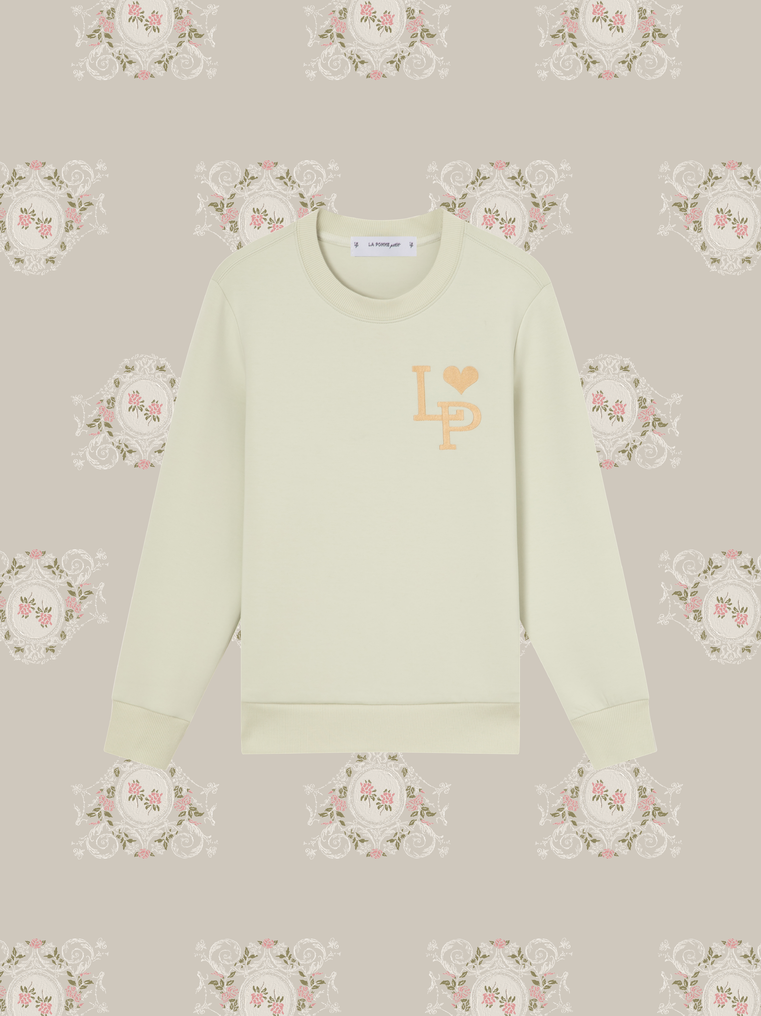 LA POMME petit Embroidery Logo Sweat