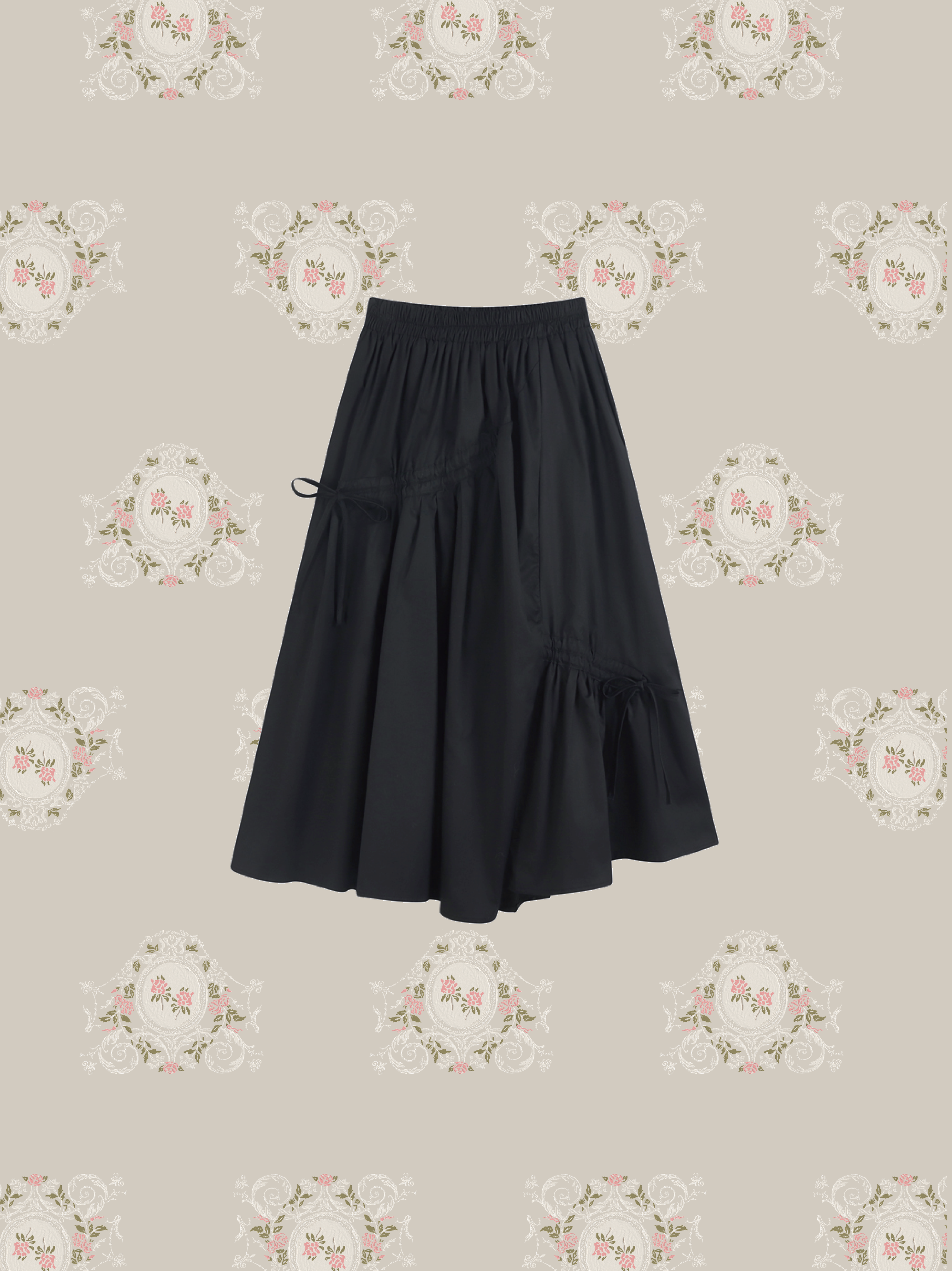Black Ribbon Skirt ブラックリボンスカート
