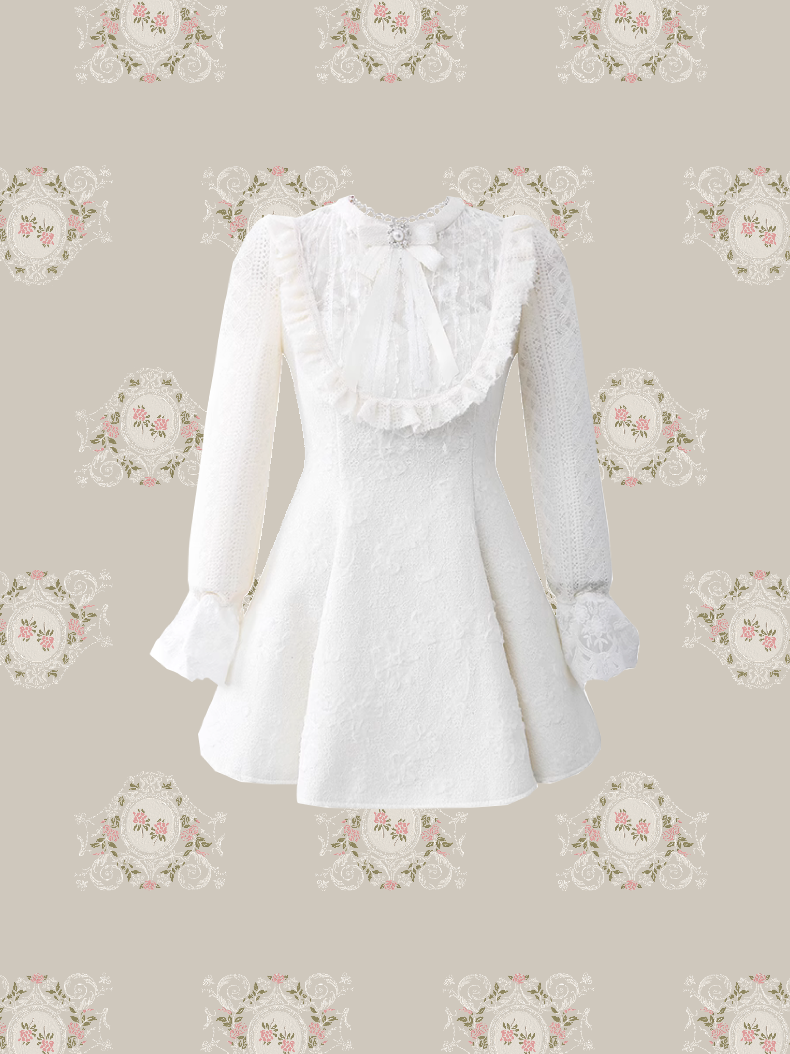 Princess Lace Detail One Piece/プリンセスレースディテールワンピース