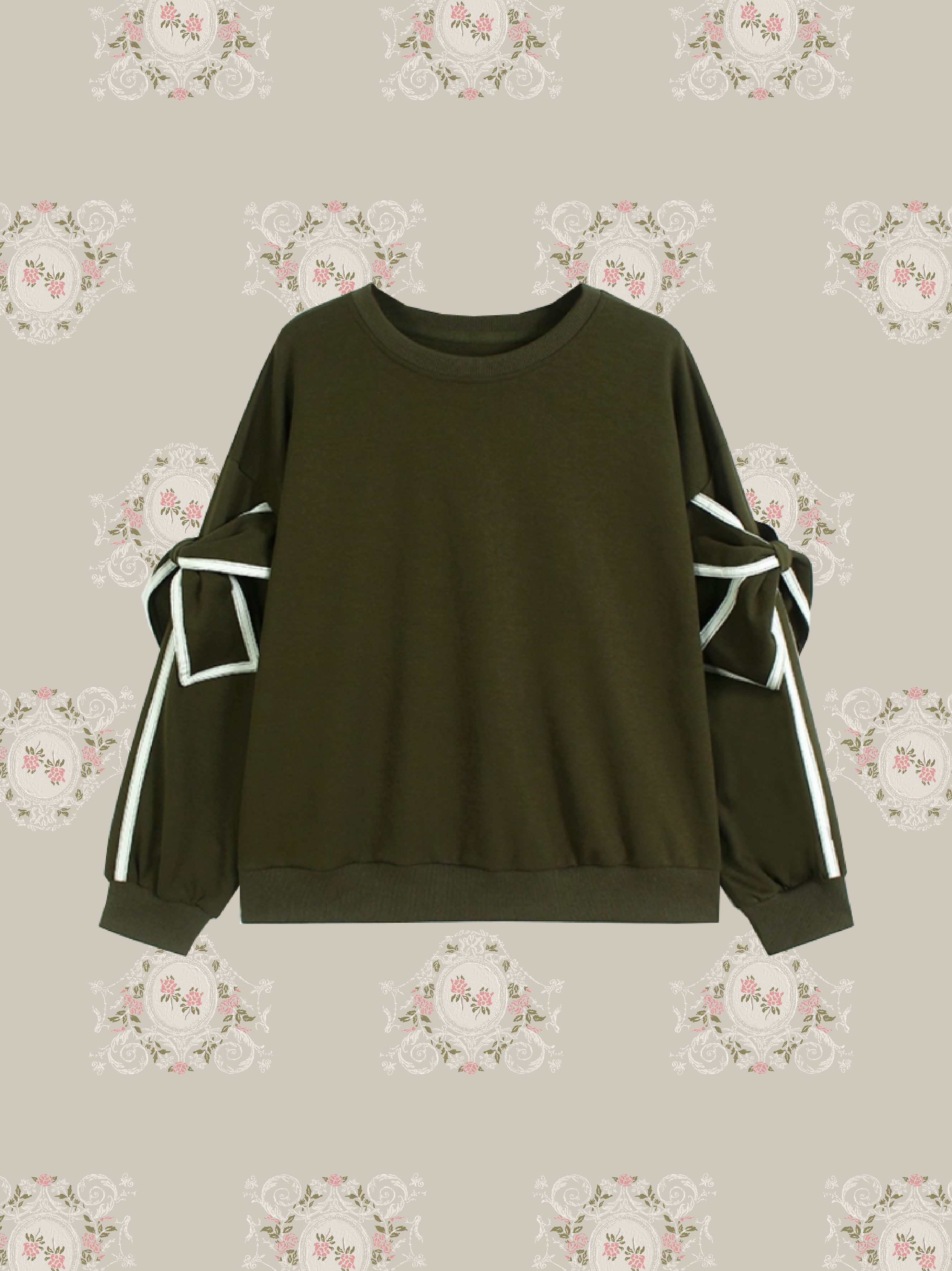 Ribbon Motif Sweat/リボンモチーフスウェット