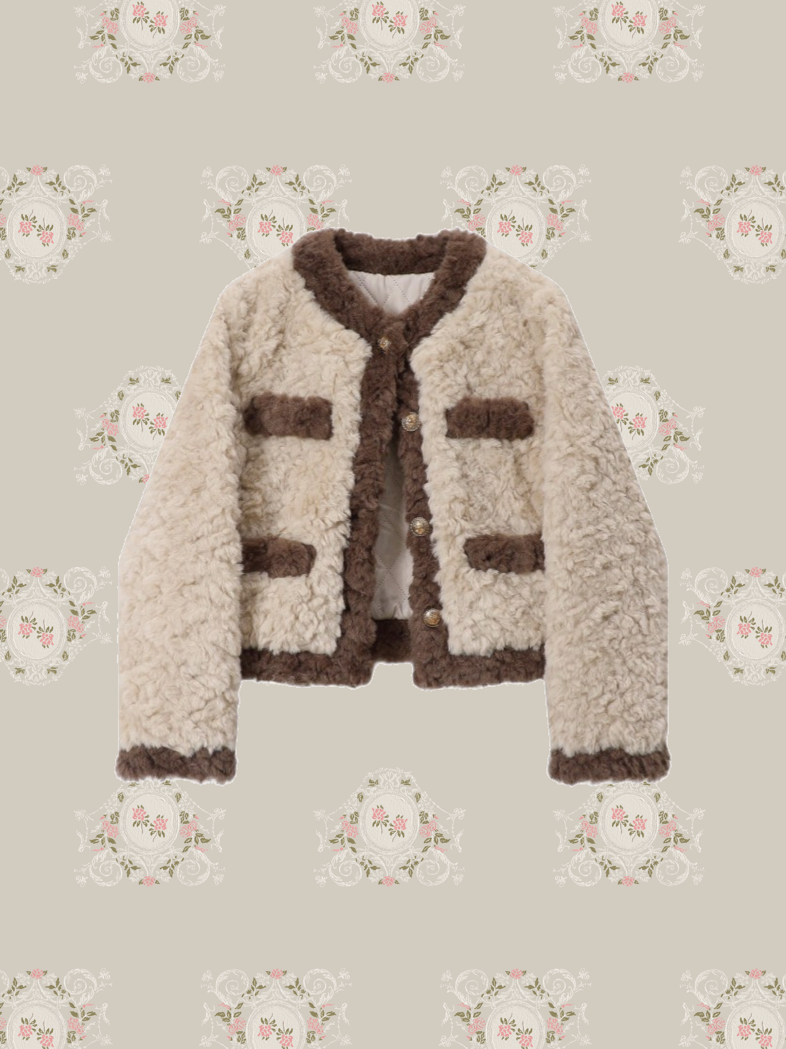 Vintage Color Faux Fur Coat ヴィンテージカラーフェイクファーコート