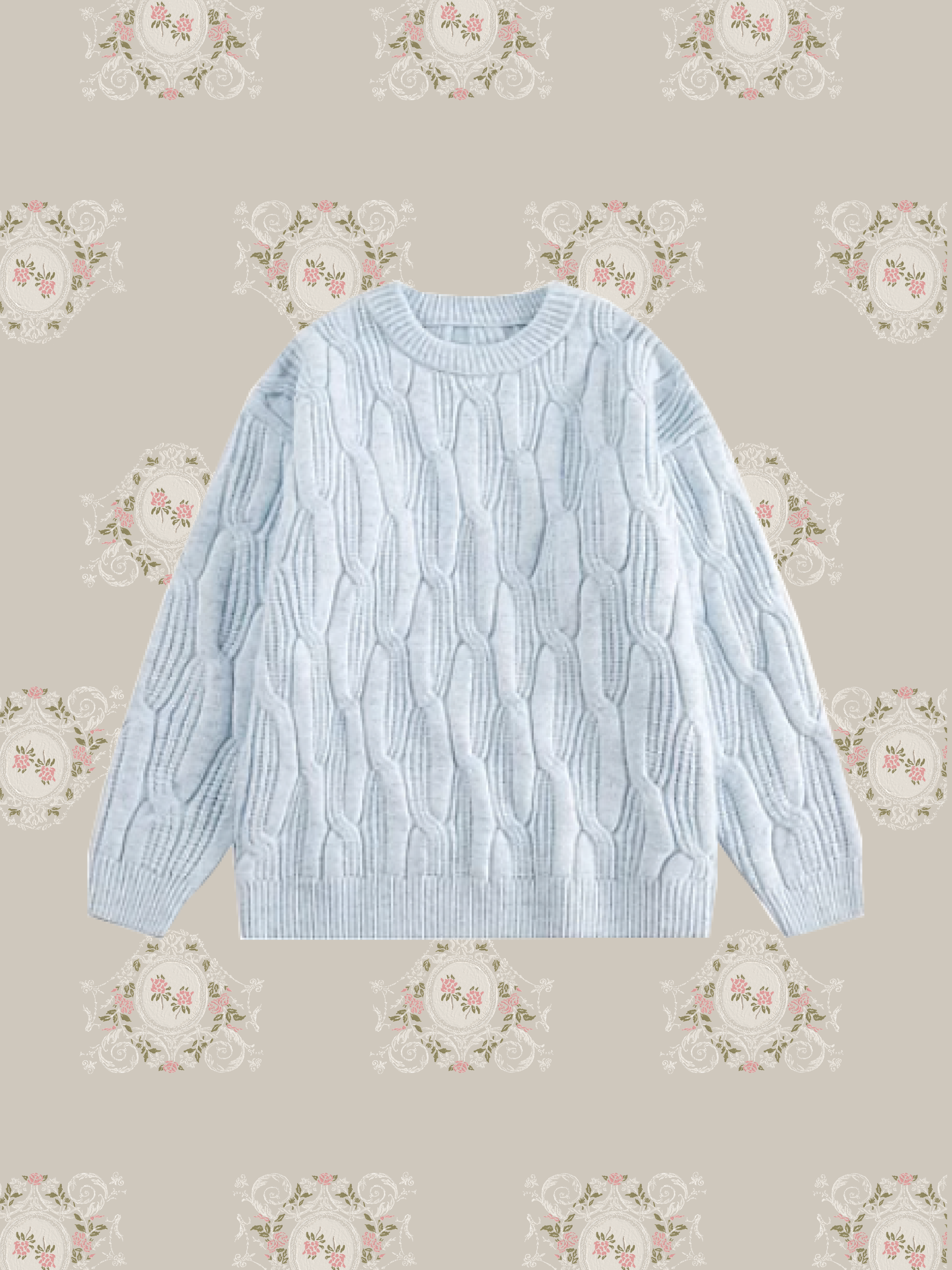 One Tone Rib Sweater/ワントーンリブセーター