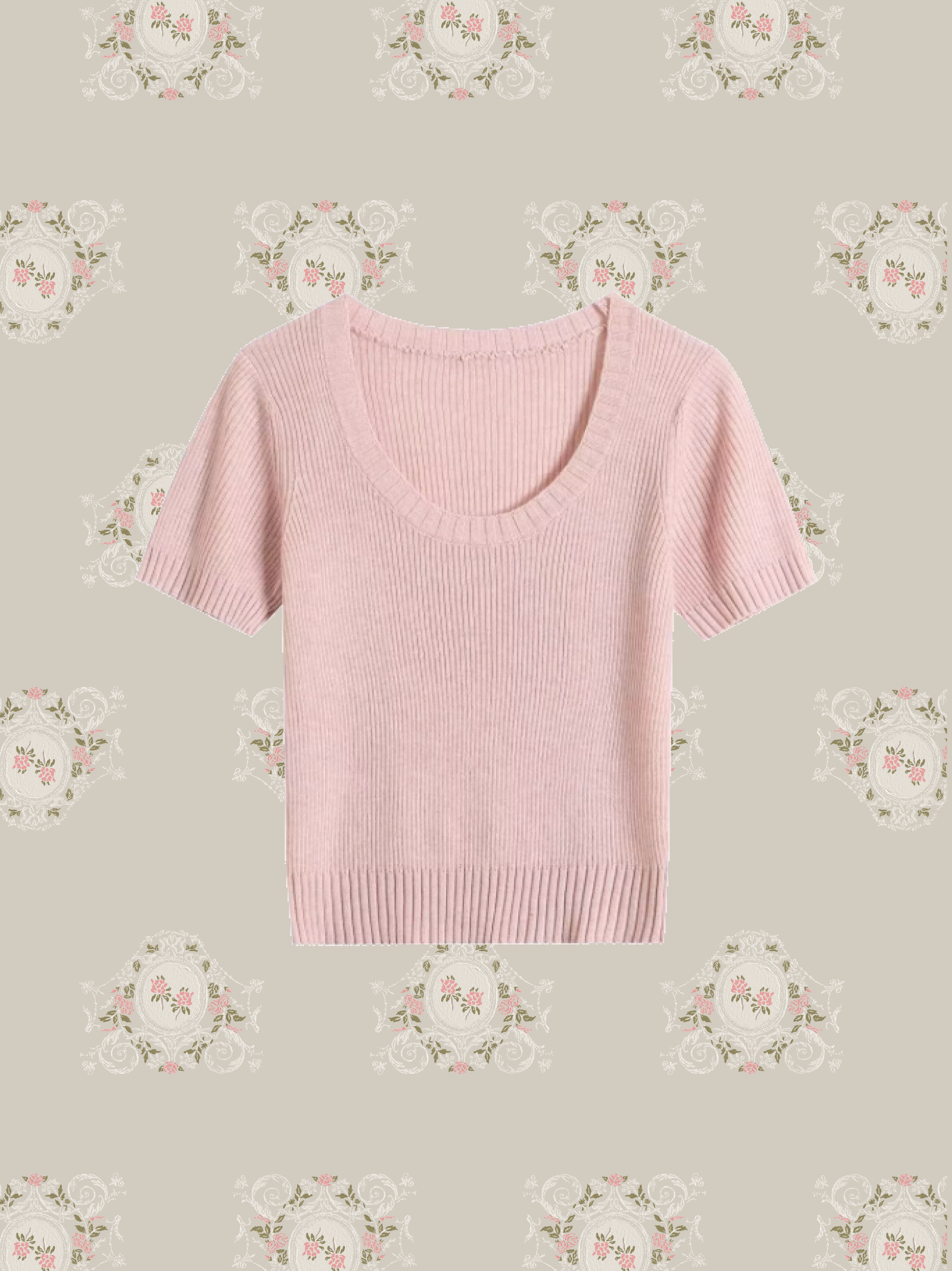 U-neck Summer Knit/Uネックサマーニット