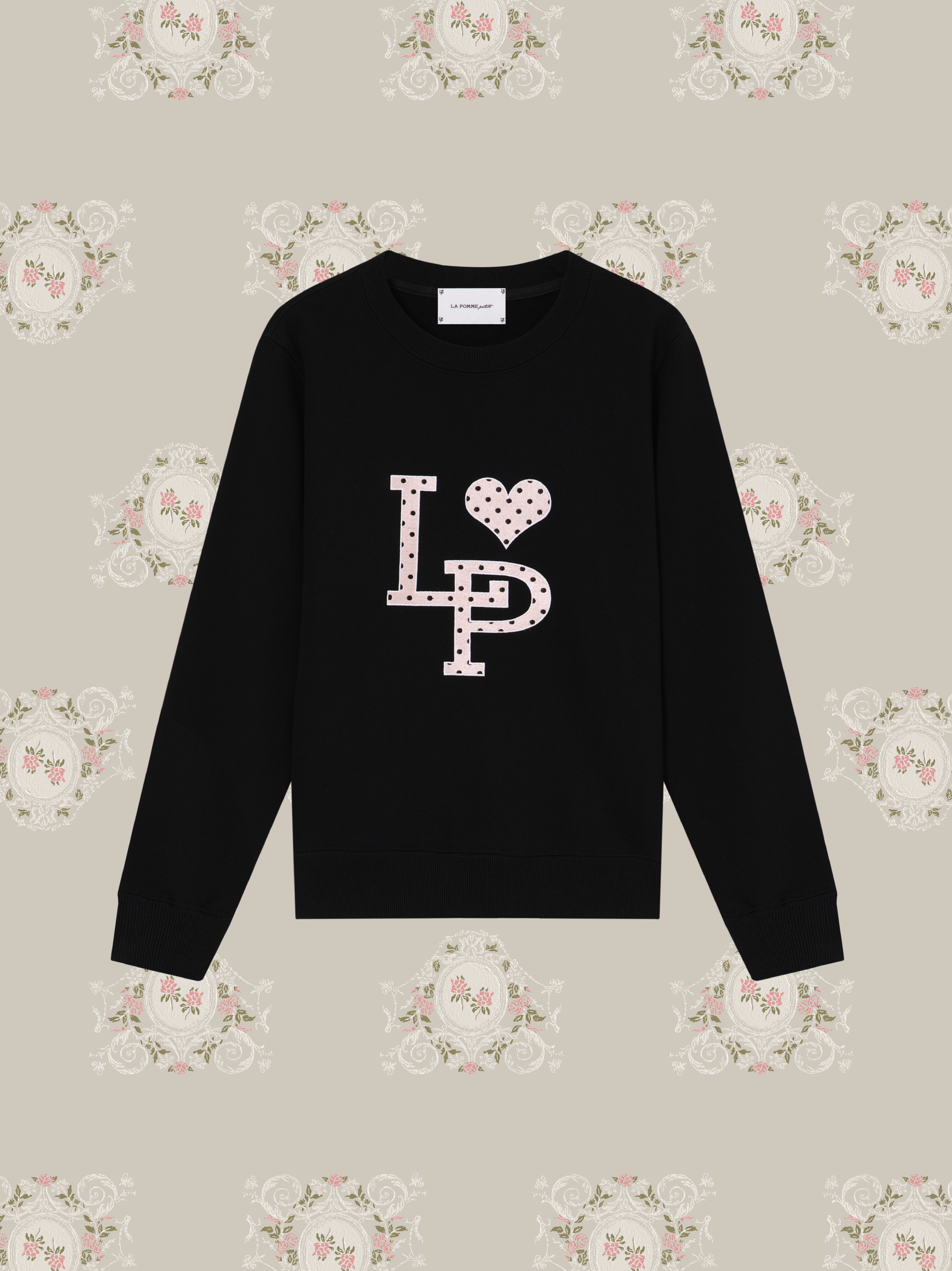 LA POMME petit Embroidery Dot Logo Sweater