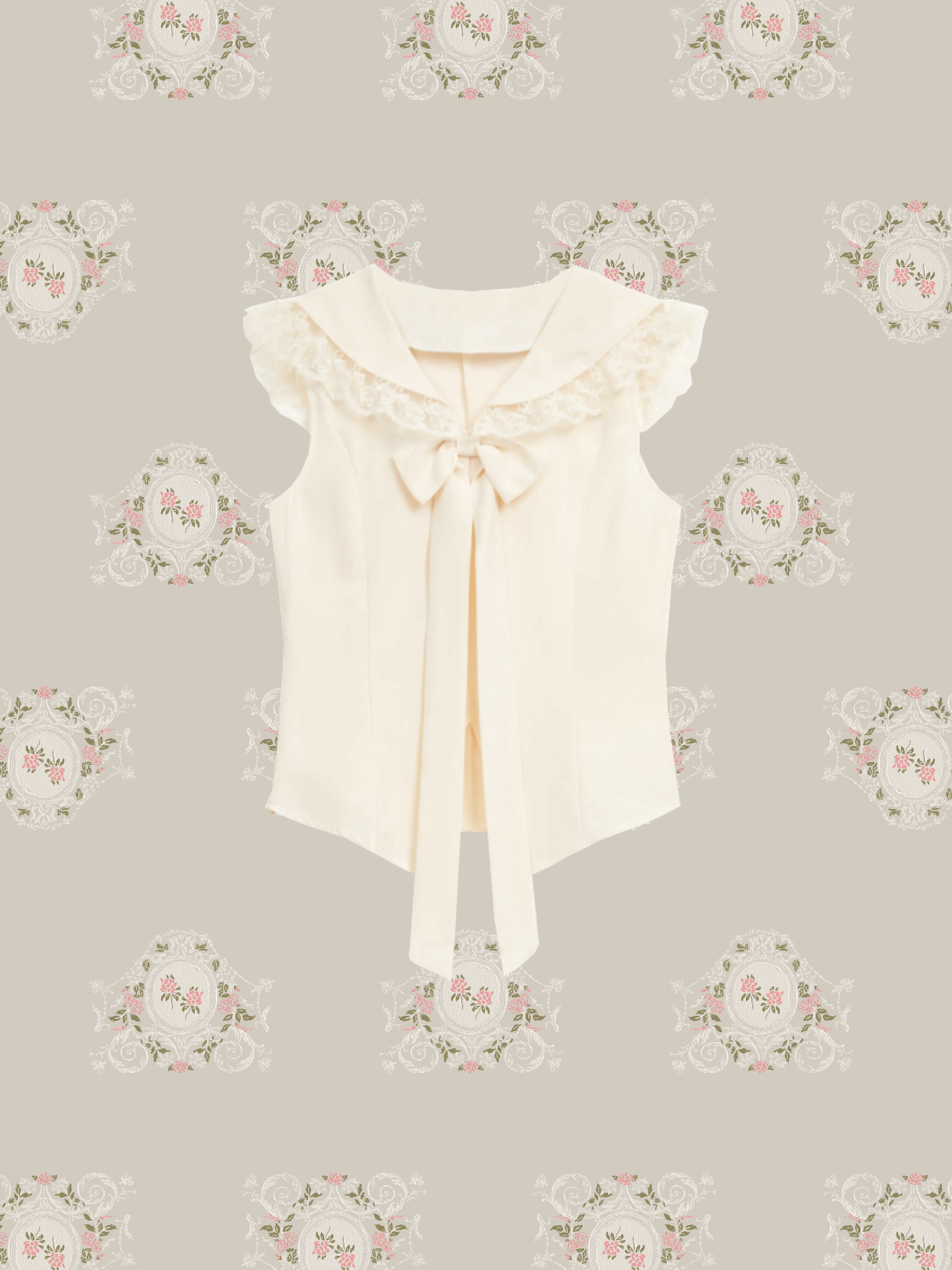 Sailor Lace Collar Vest/セーラーレースカラーベスト