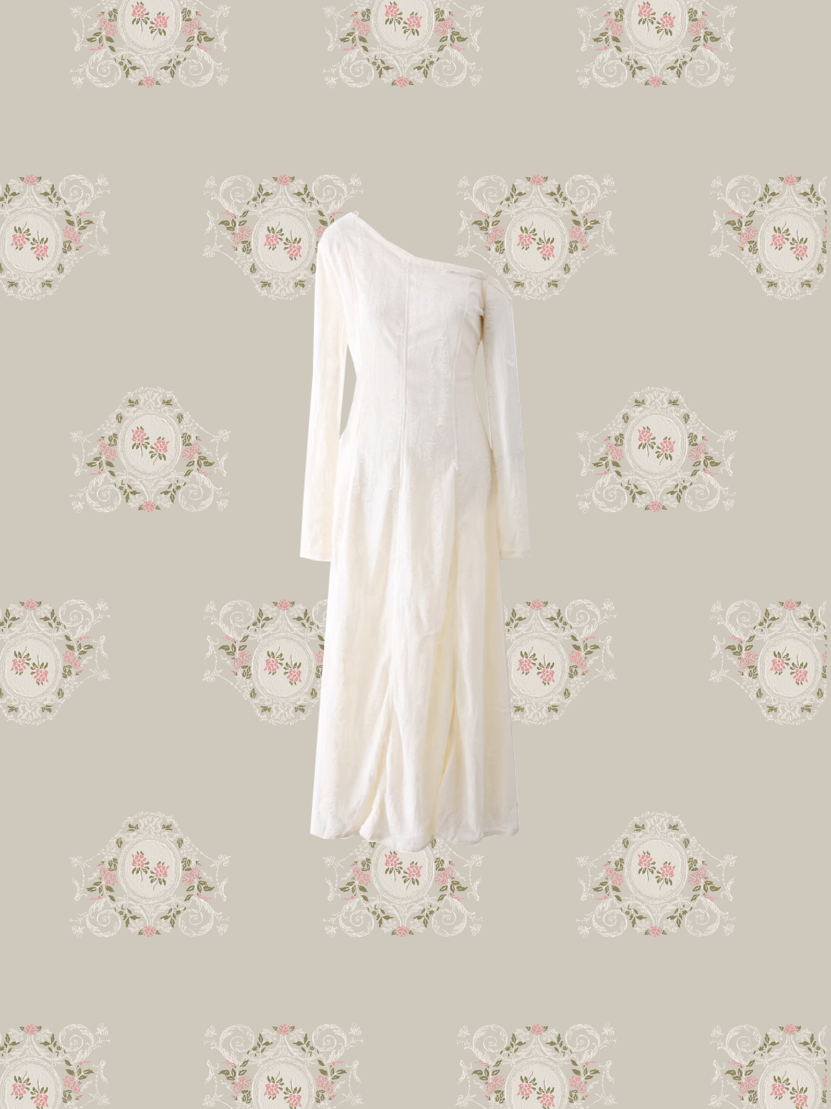 Elegant One-shoulder Dress/エレガントワンショルダードレス