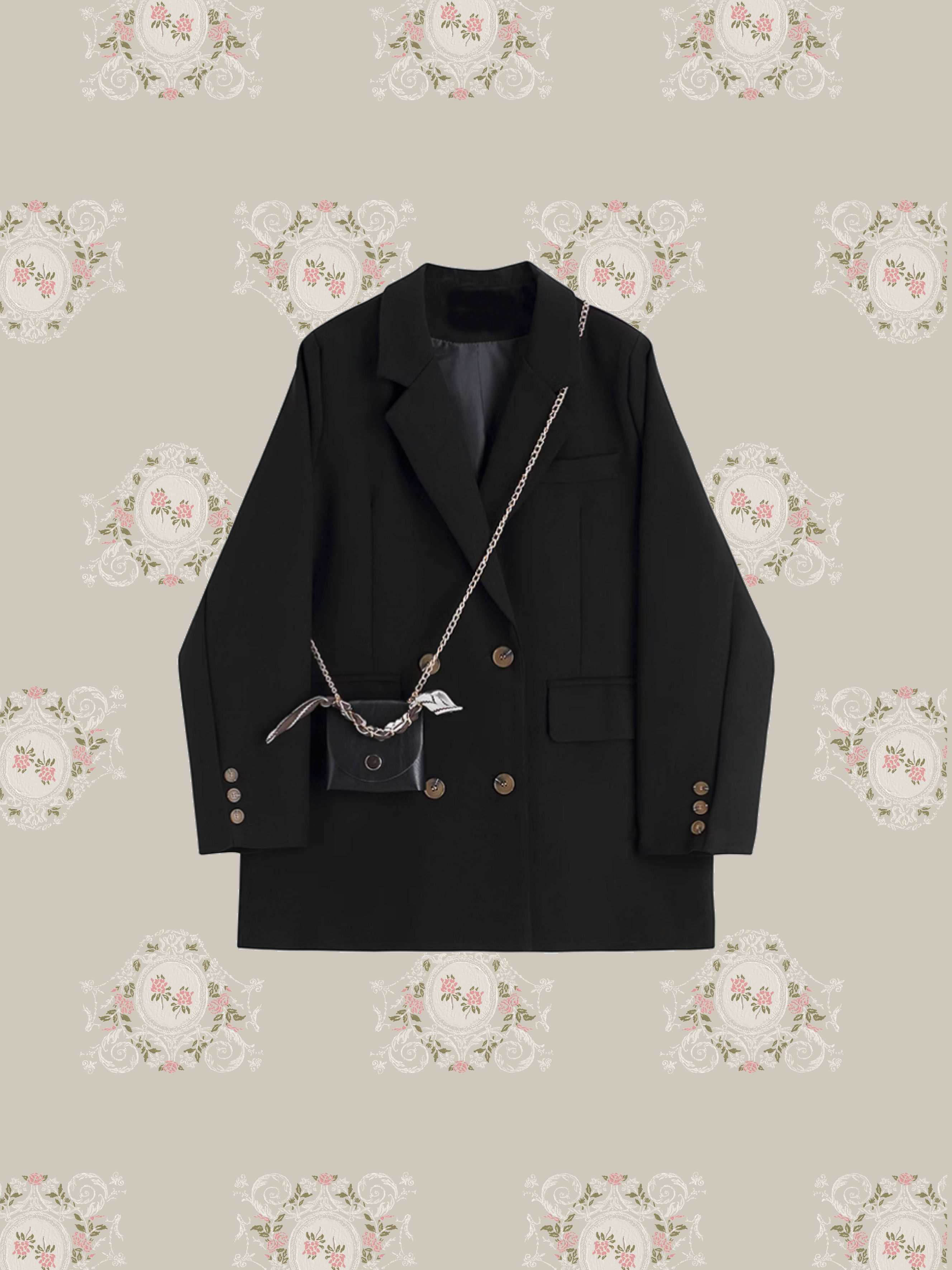 Fine Jacket With Mini Bag/ファインジャケット ミニバッグ付き