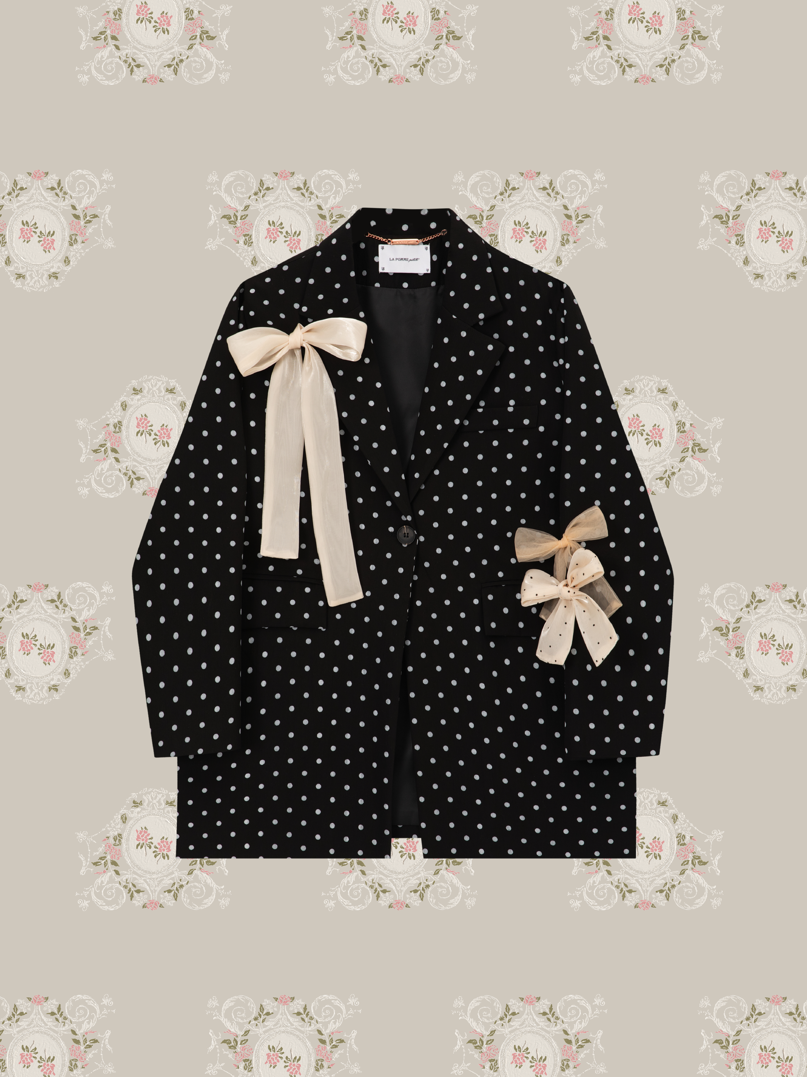 ・予約商品・Dots Ribbon Attacked Jacket/ドットリボンアタックジャケット