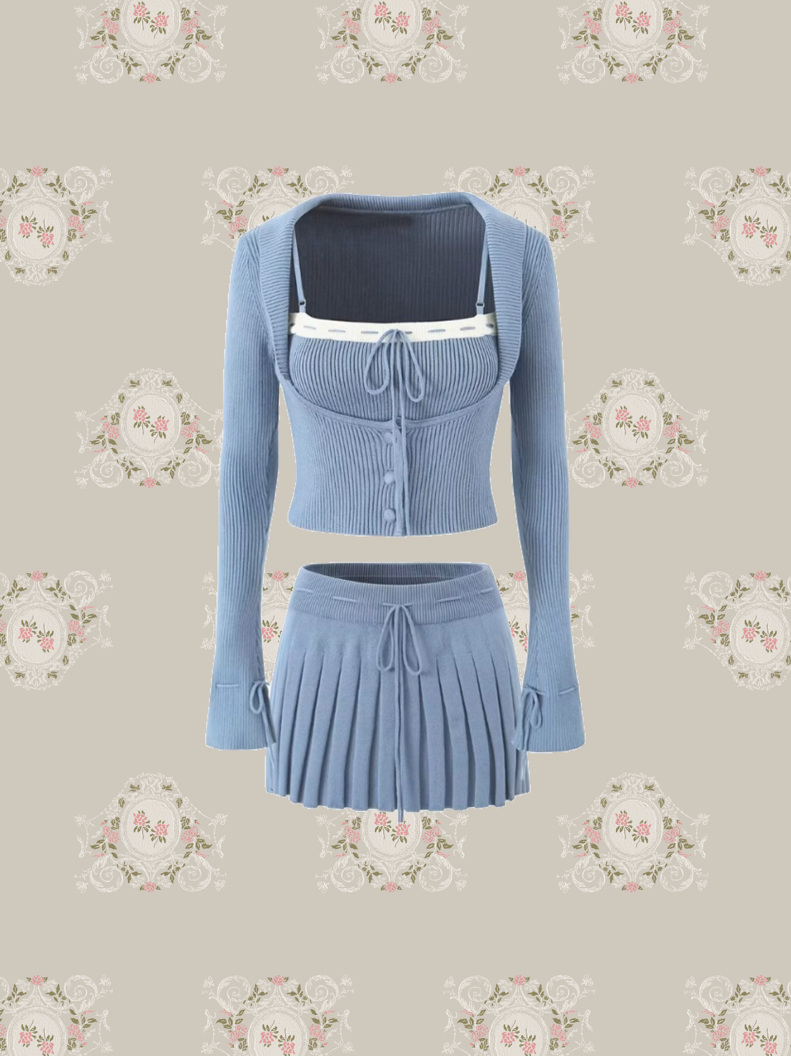 Sweet Lace Up 3 Items Set Up/スウィートレースアップ3点セットアップ