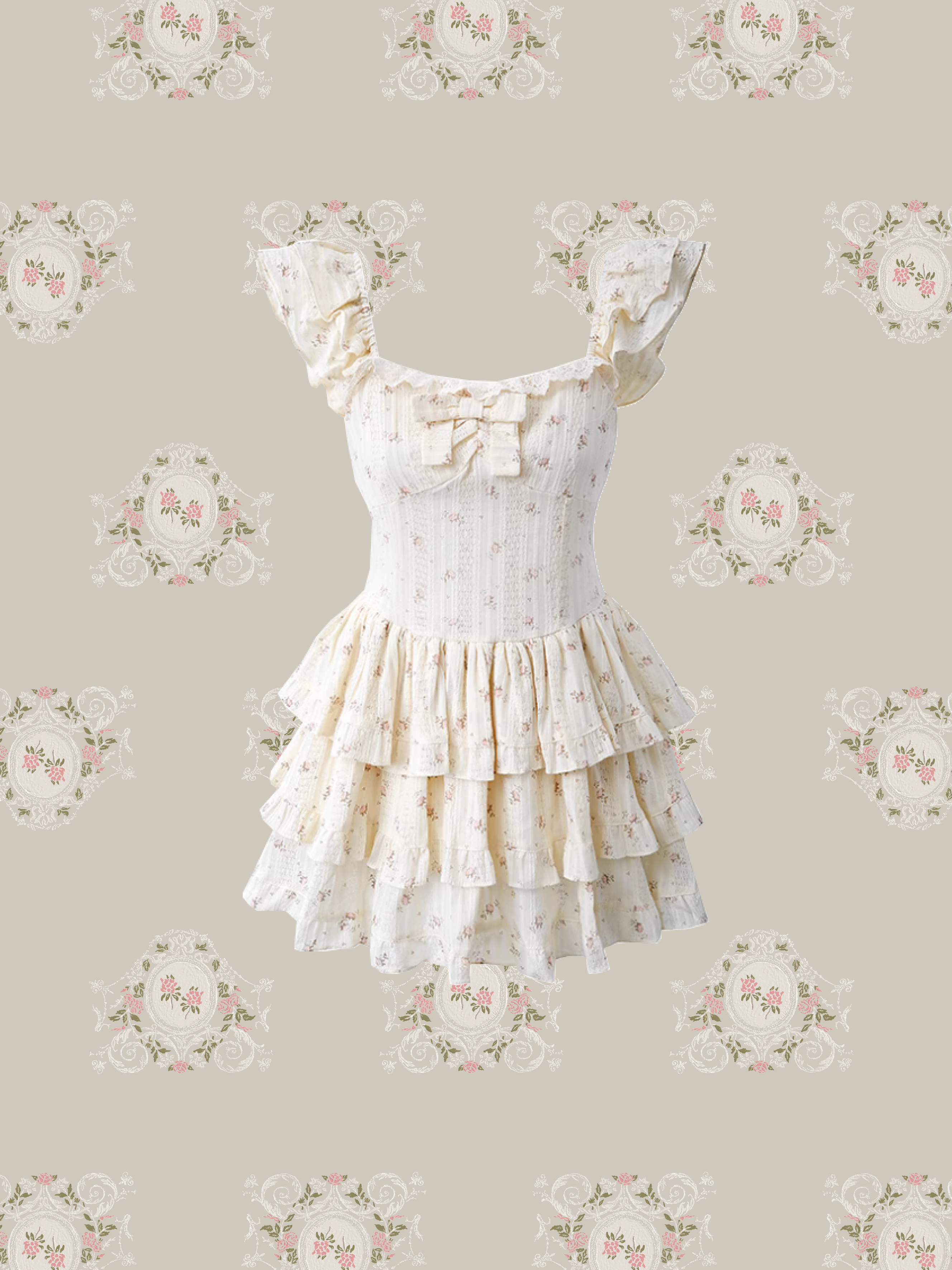 Flare Floral Sweet One Piece/フレアフローラルスイートワンピース