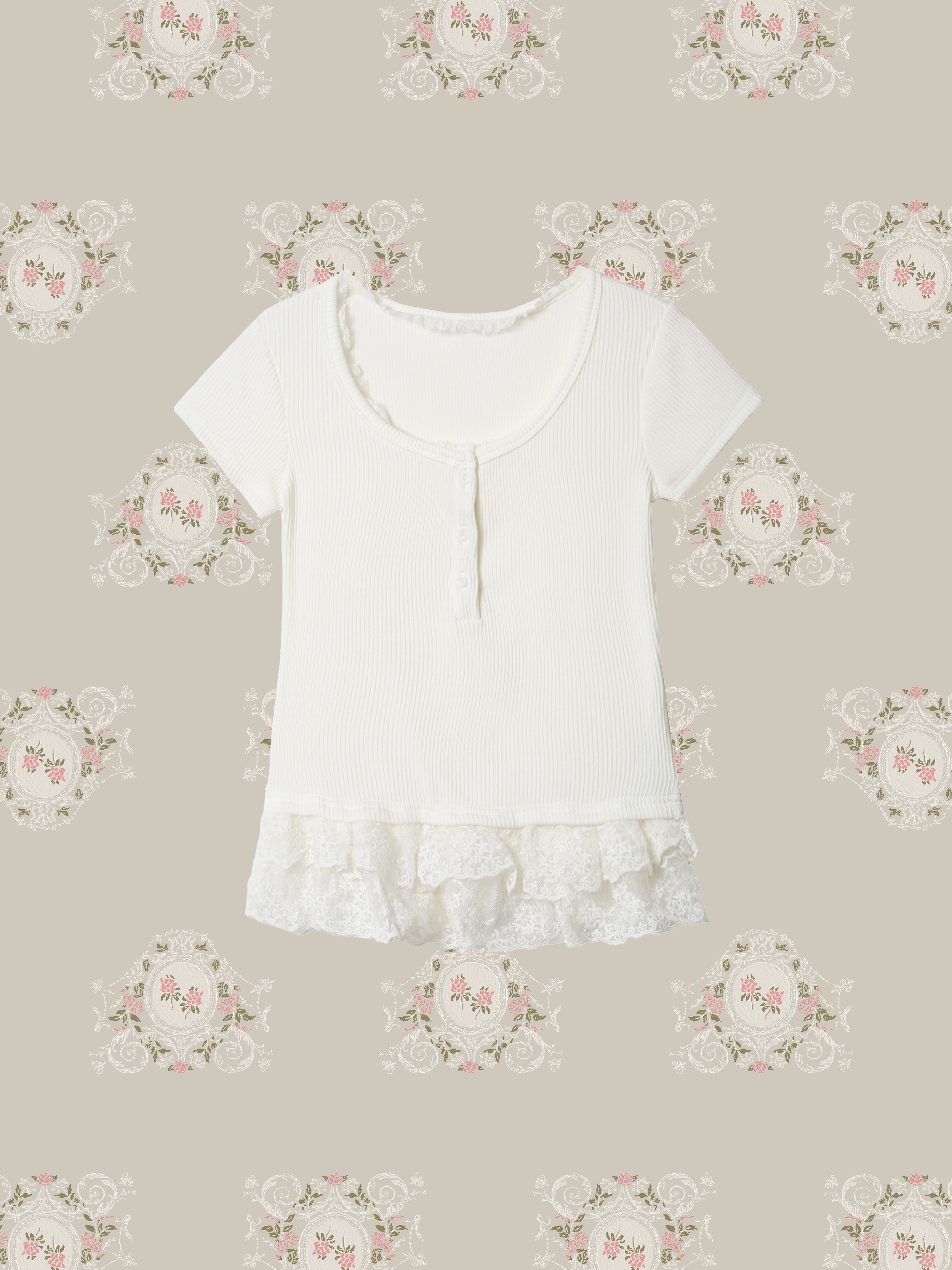 Princess Lace Trim T/プリンセスレーストリムTシャツ