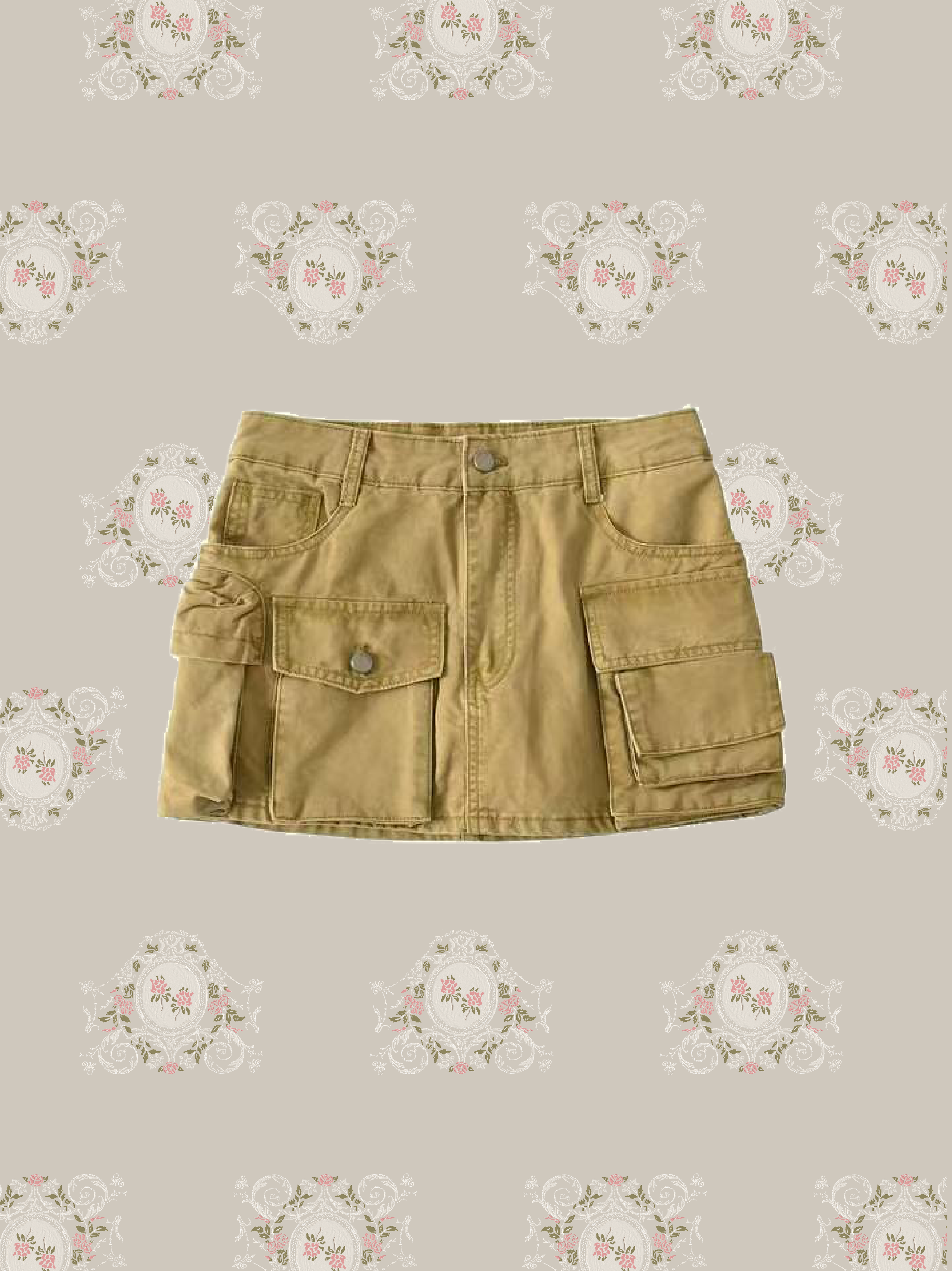 Multi Pocket Cargo Mini Skirt/マルチポケットカーゴミニスカート
