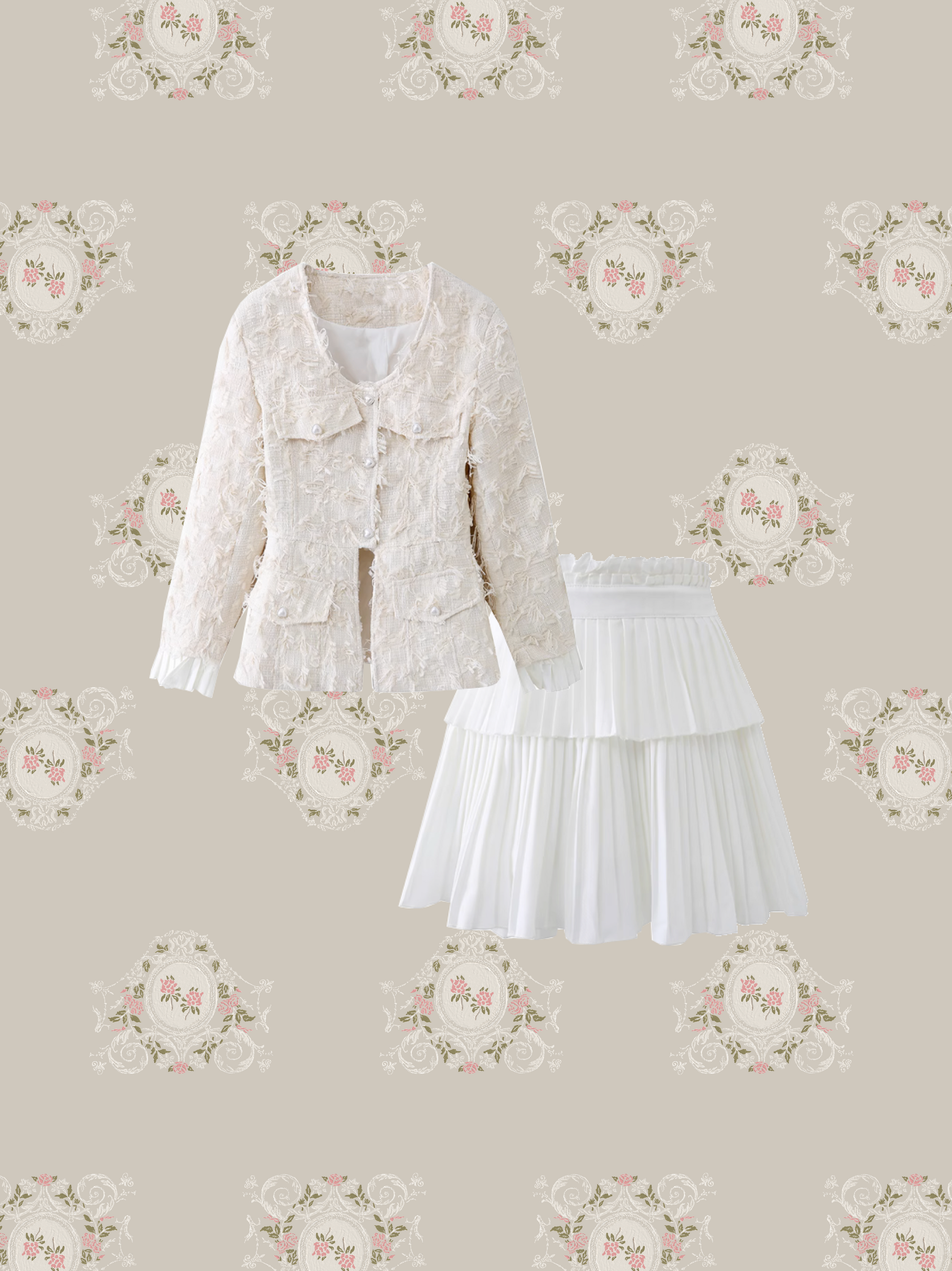 Princess Pearl Button Sheer Jacket Set-Up/プリンセスパール Princess Pearl Button Sheer Jacket Set-Up/プリンセスパール