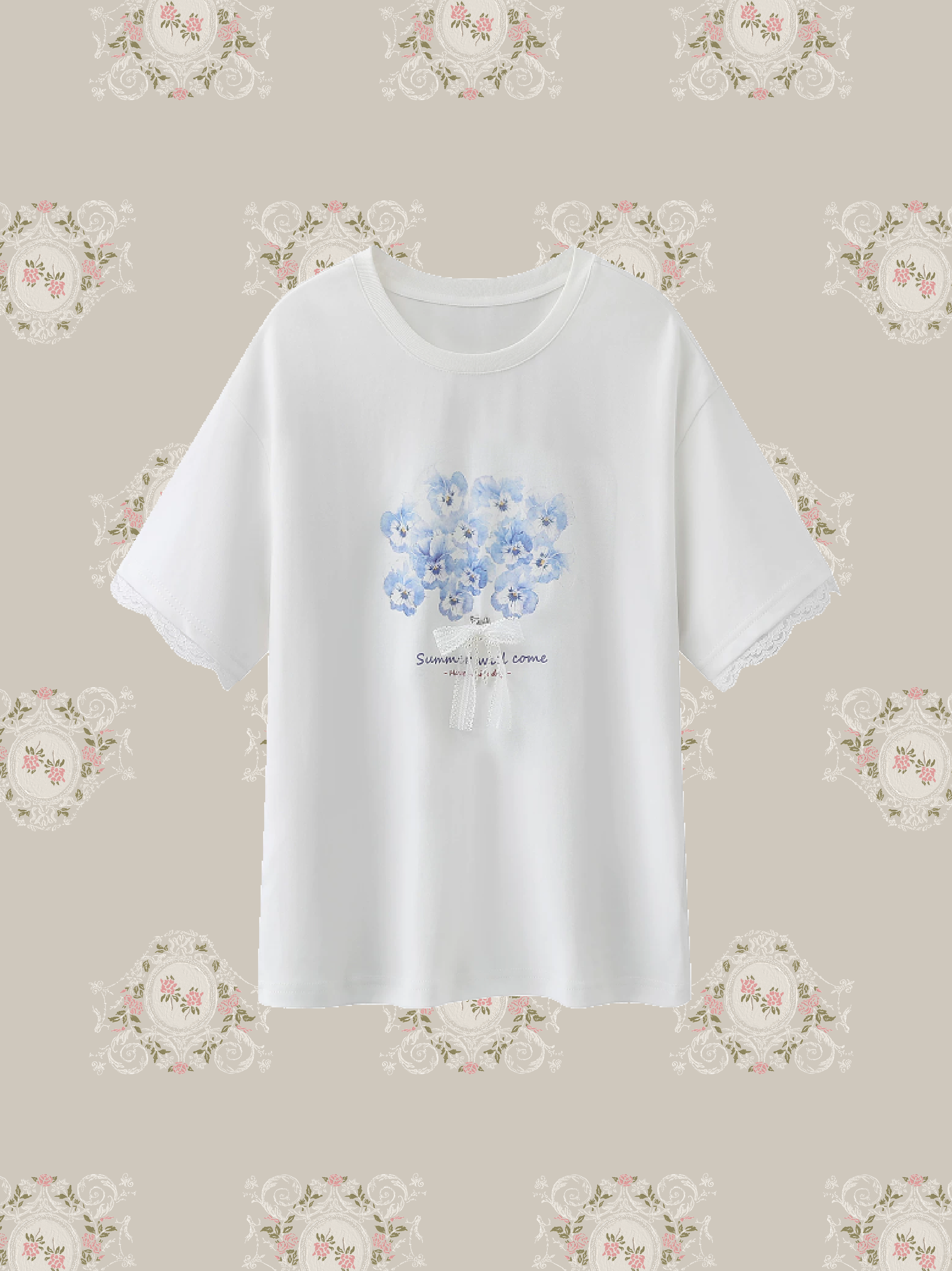 Garden Lace & Pearl T/ガーデンレース&パールT