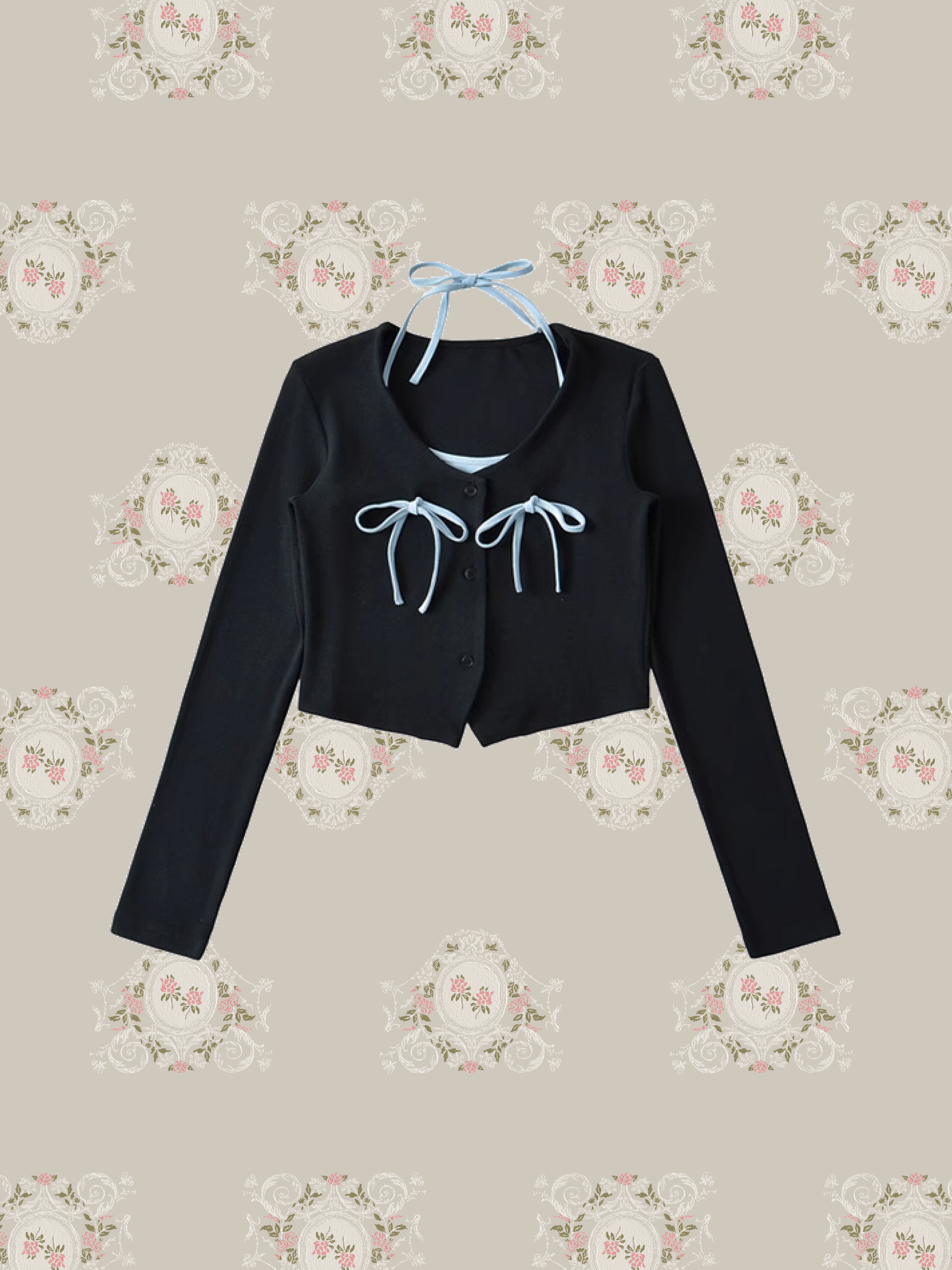 Halter Ribbon Cami Set Up/ホルターリボンキャミセットアップ