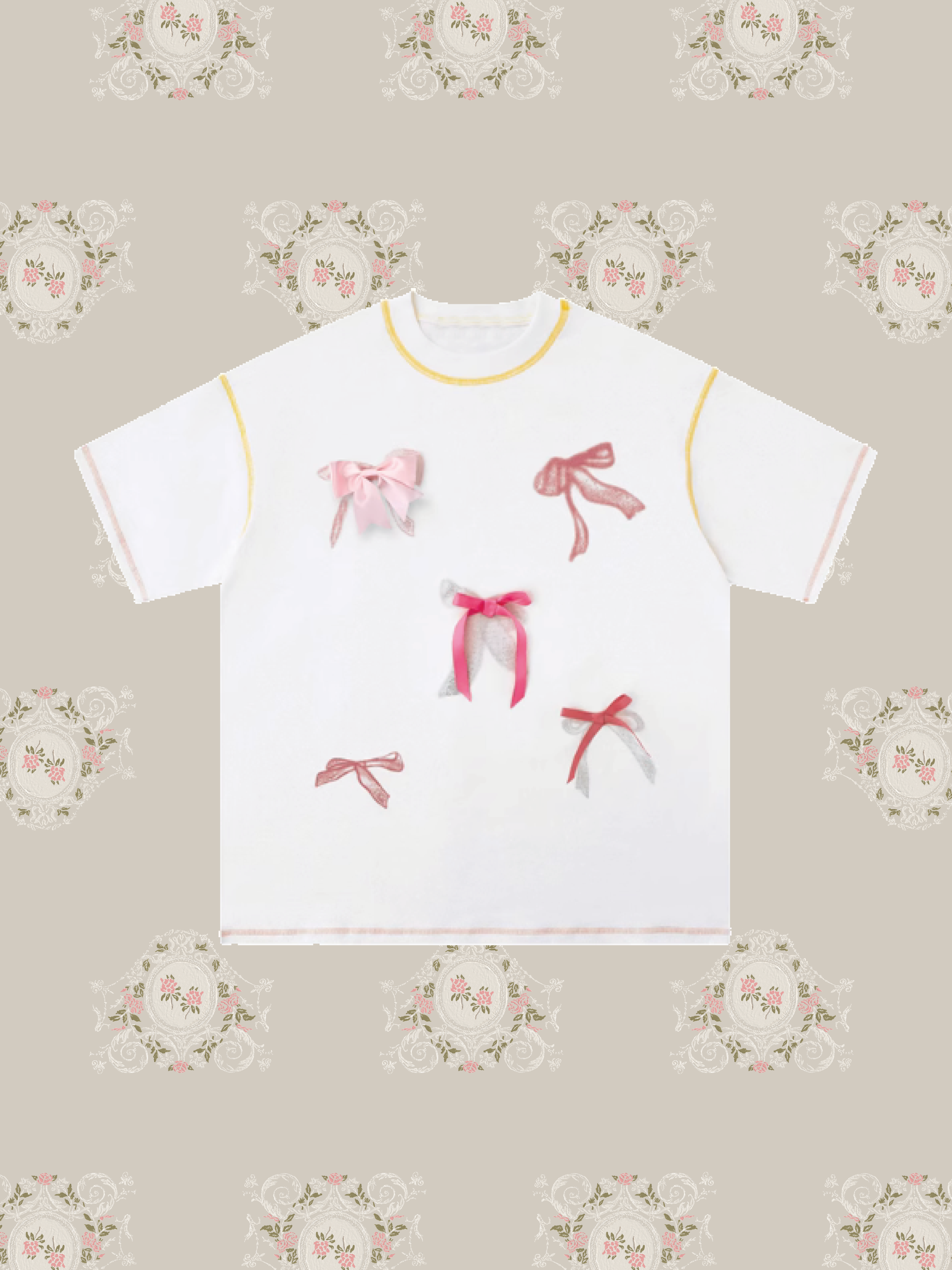 Ribbon Motif T-shirt/リボンモチーフTシャツ