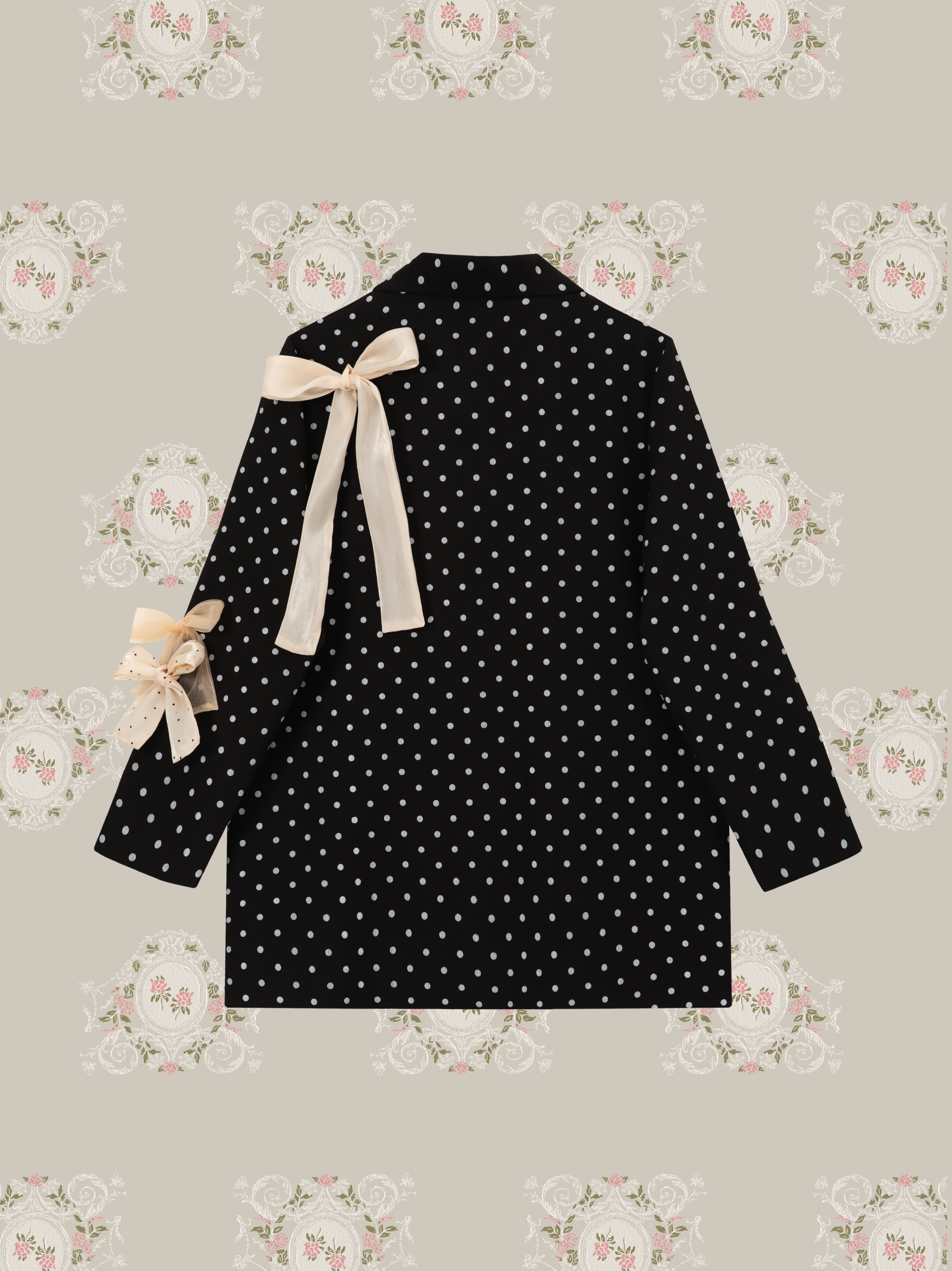 ・予約商品・Dots Ribbon Attacked Jacket/ドットリボンアタックジャケット