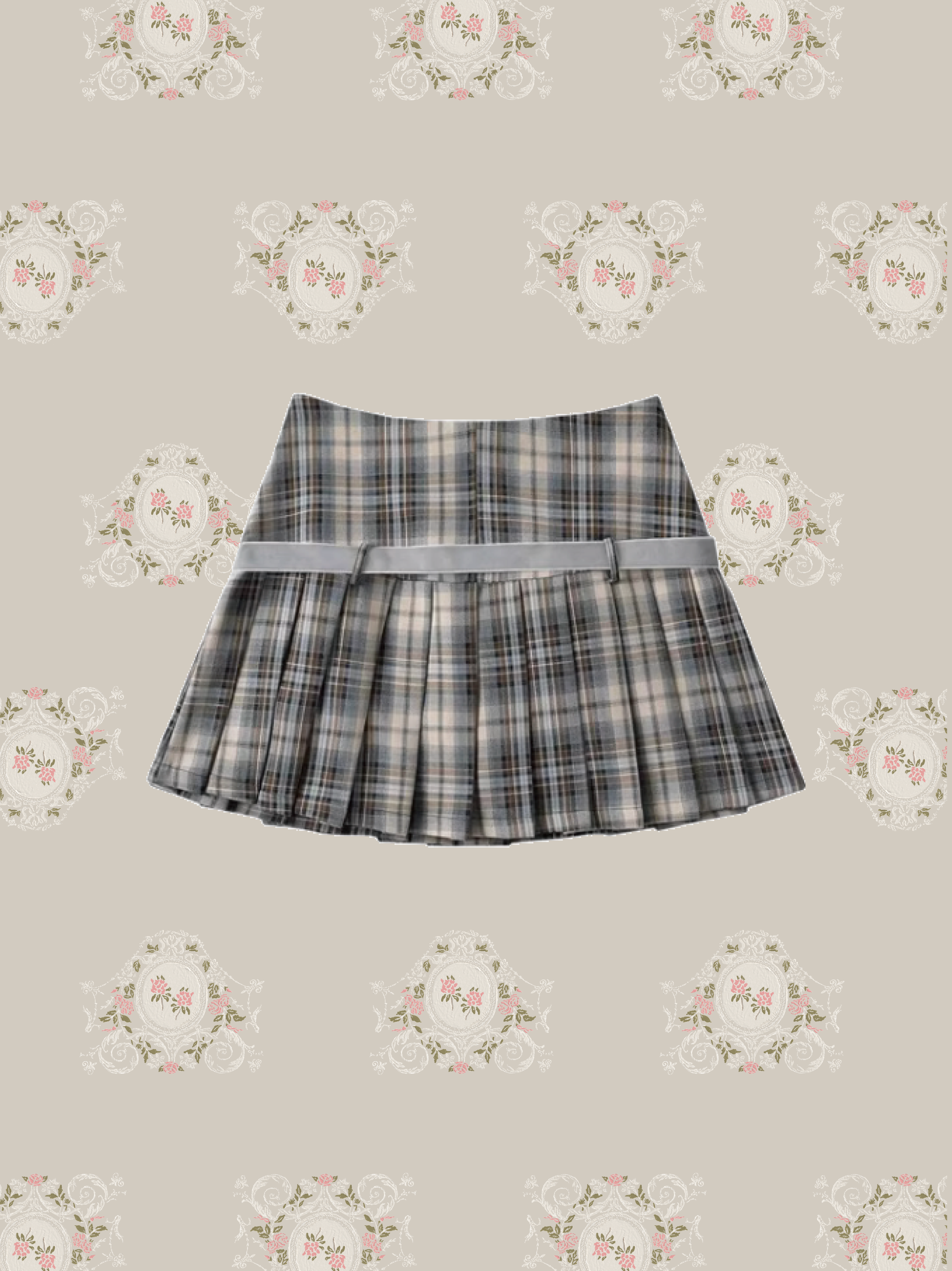 Preppy Style Mini Skirt/プレッピースタイルミニスカート