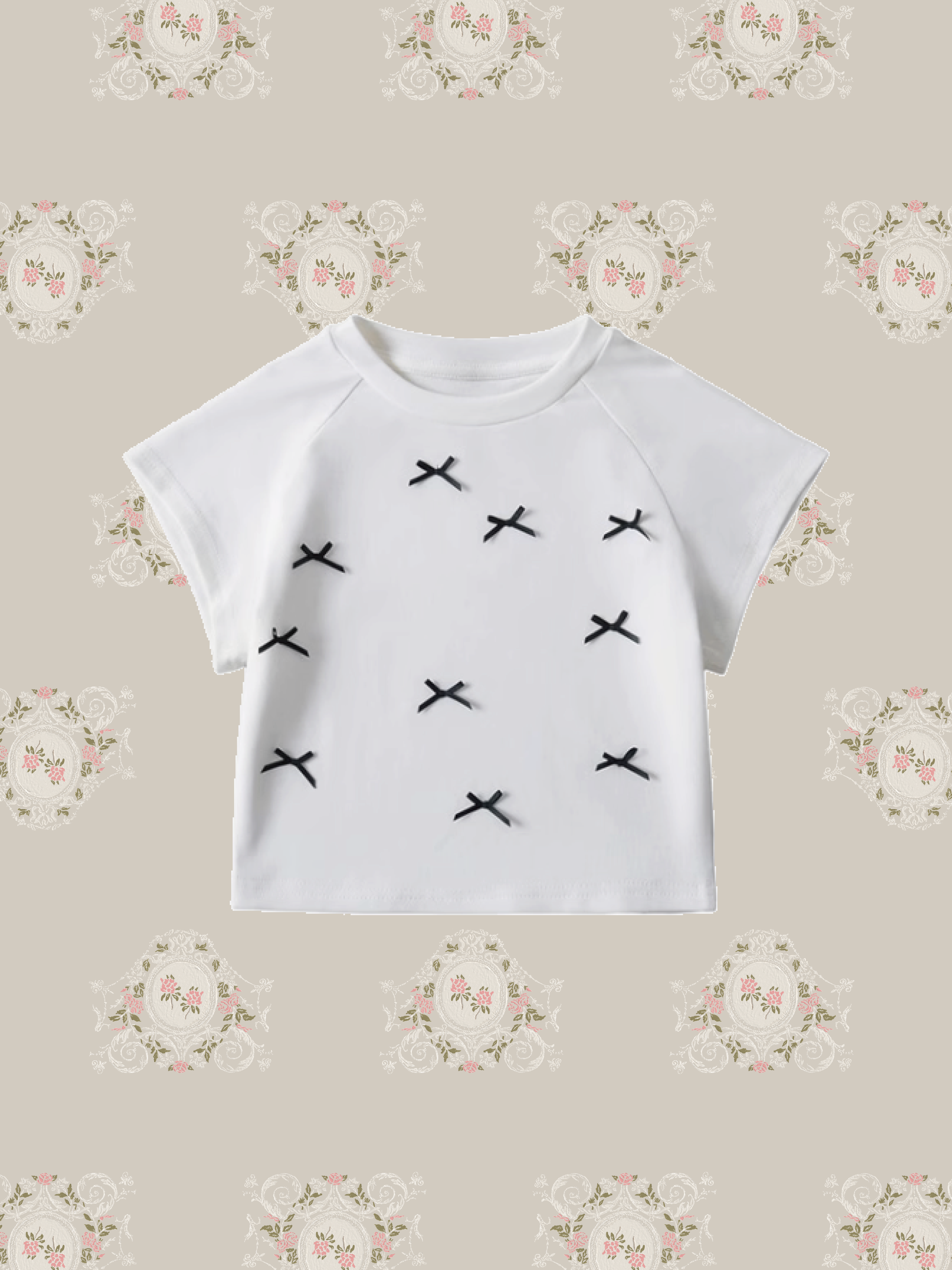 Ribbon Motif T-shirt/リボンモチーフTシャツ