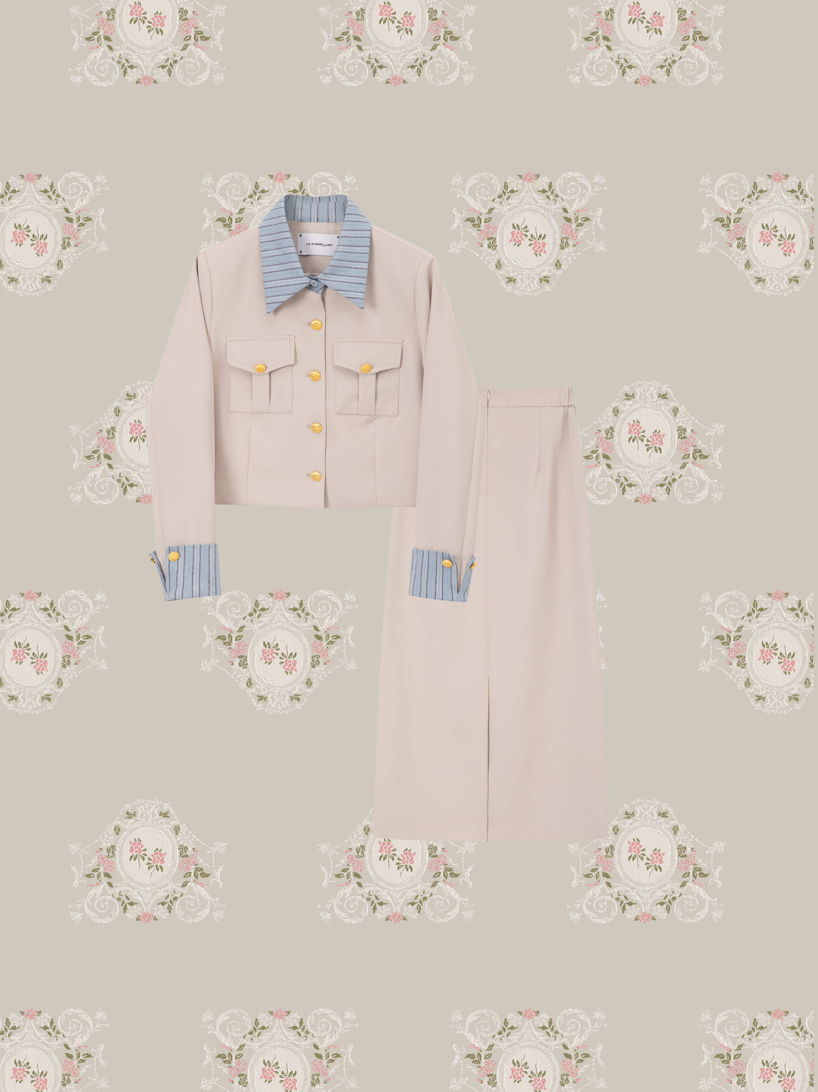 ・予約商品・Patchwork Long Skirt Set Up