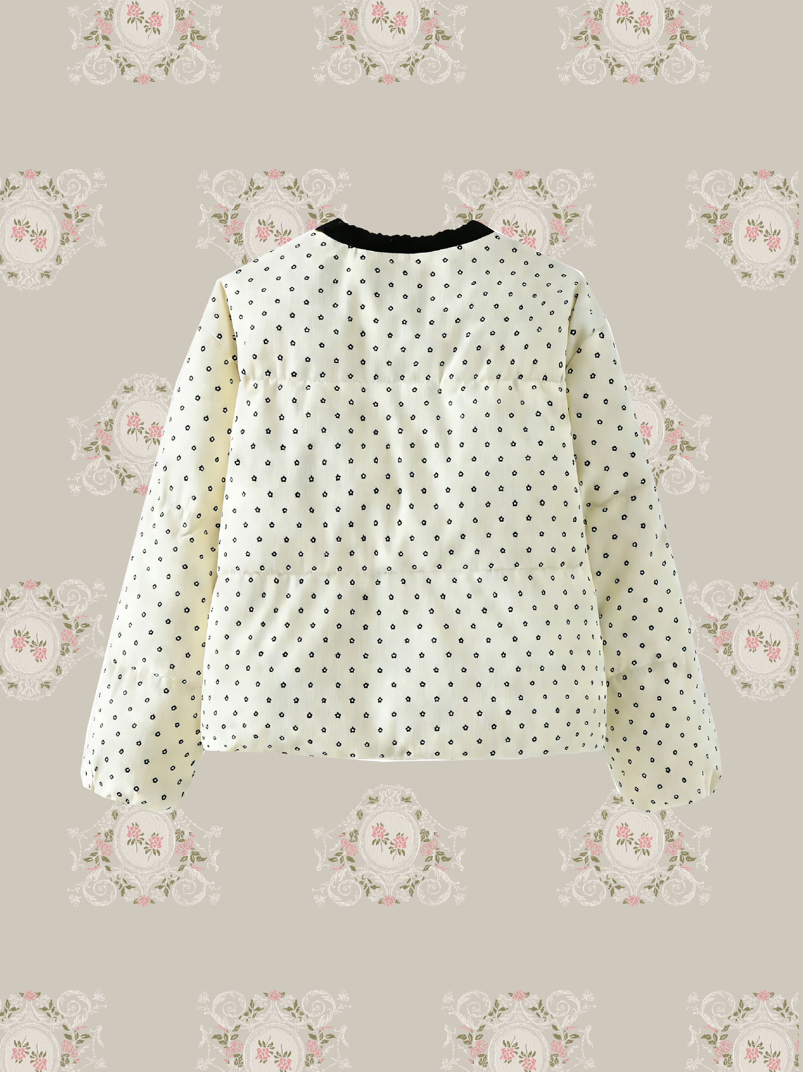 Round Collar Piping Down Jacket/ラウンドカラーパイピングダウンジャケット