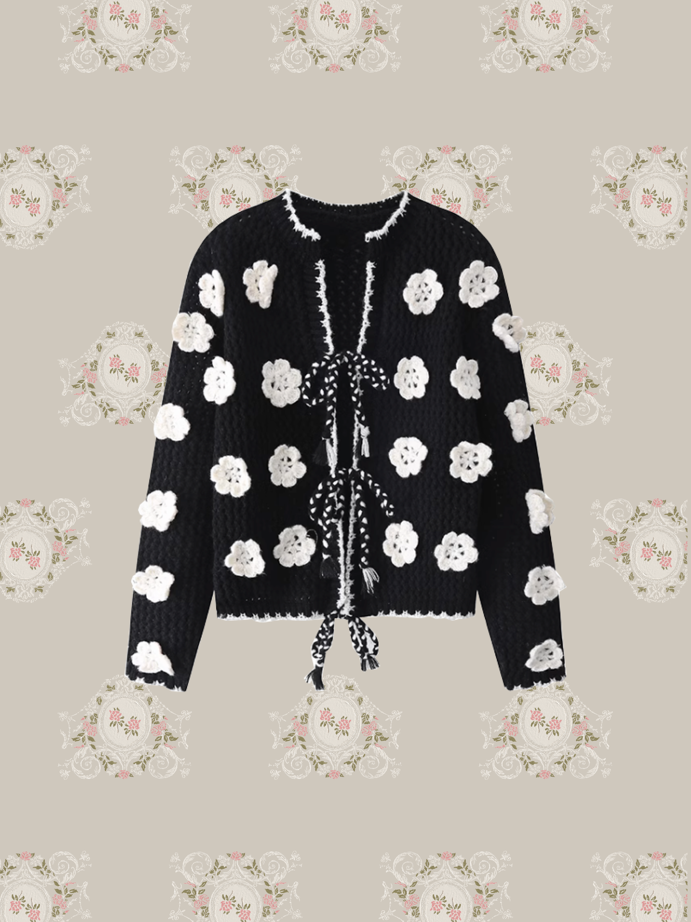 Hollow Out Piping Cardigan/ホローアウトパイピングカーディガン