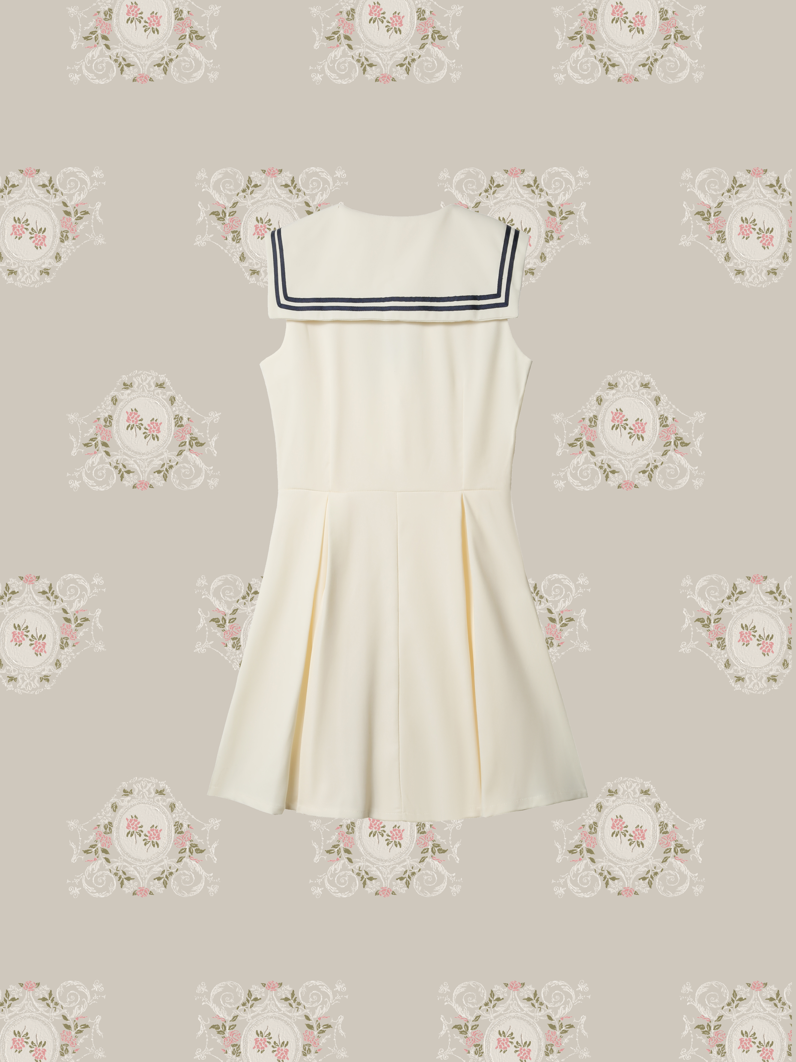Sailor Collar Waisted One Piece/セーラーカラーウエストワンピース