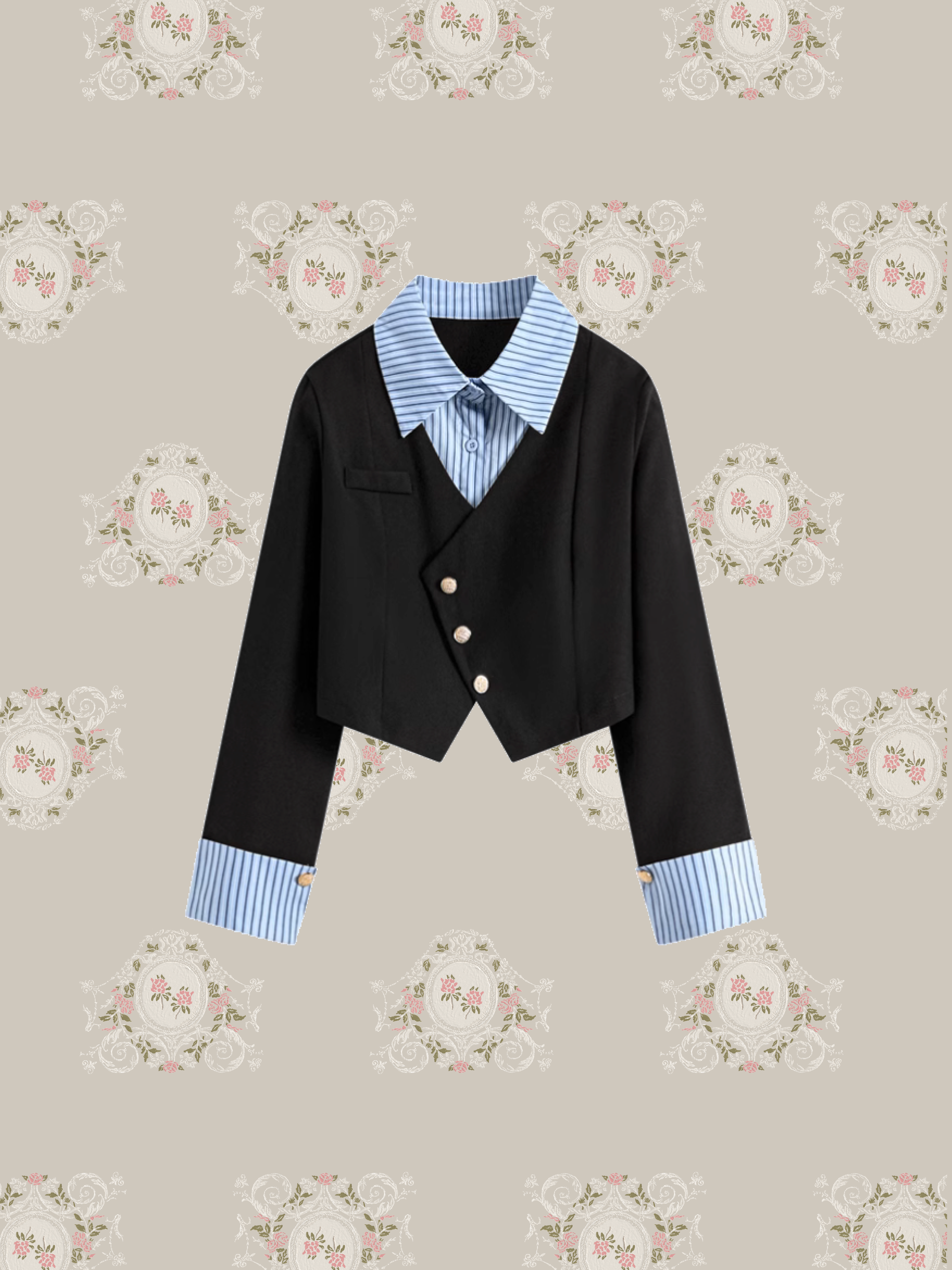 Preppy Elegant Skirt Set Up/プレッピーエレガントスカートセットアップ