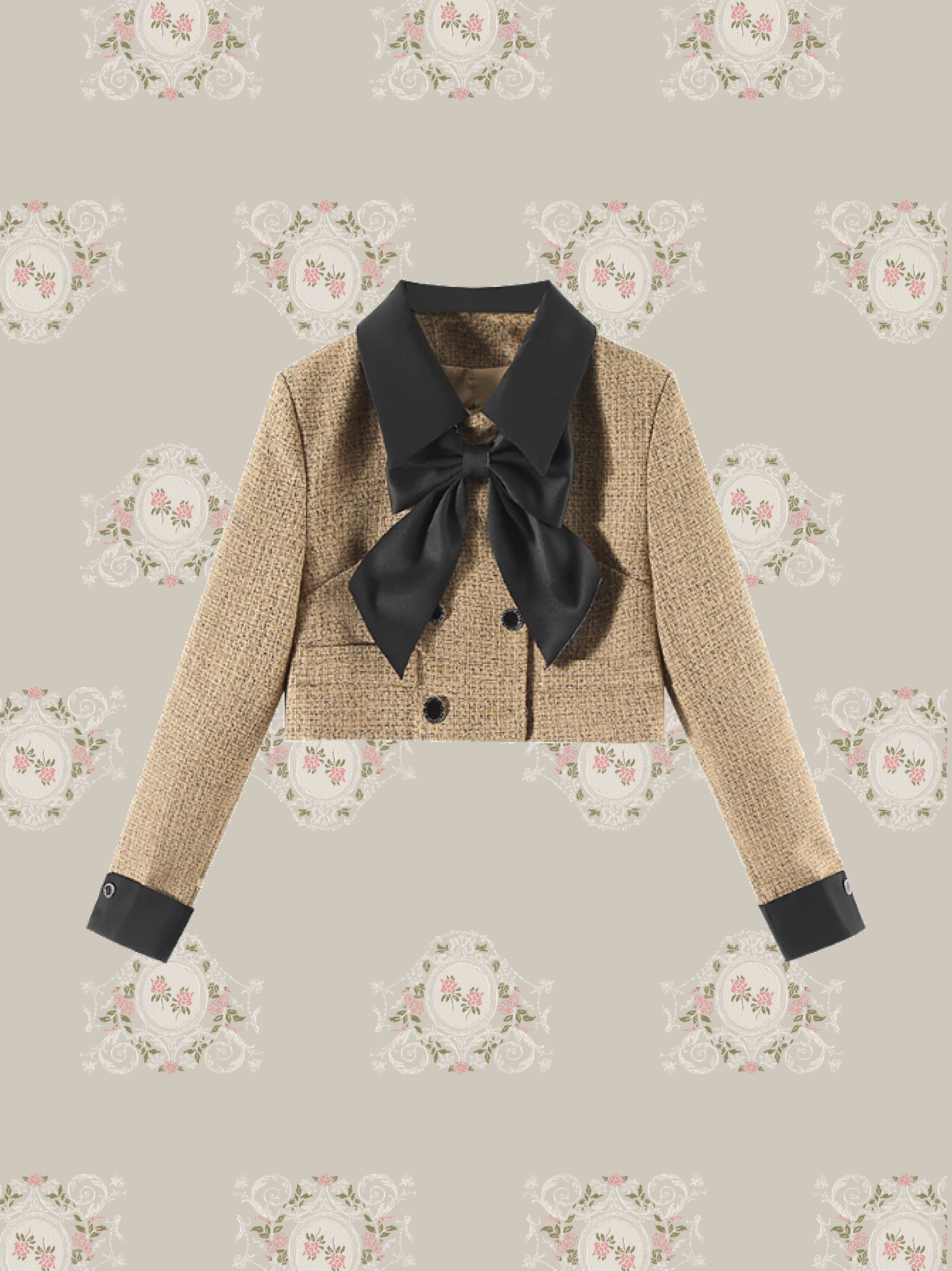 11/7 New Color❤︎ Elegant Tweed Ribbon Set-Up/エレガントツイードリボンセットアップ