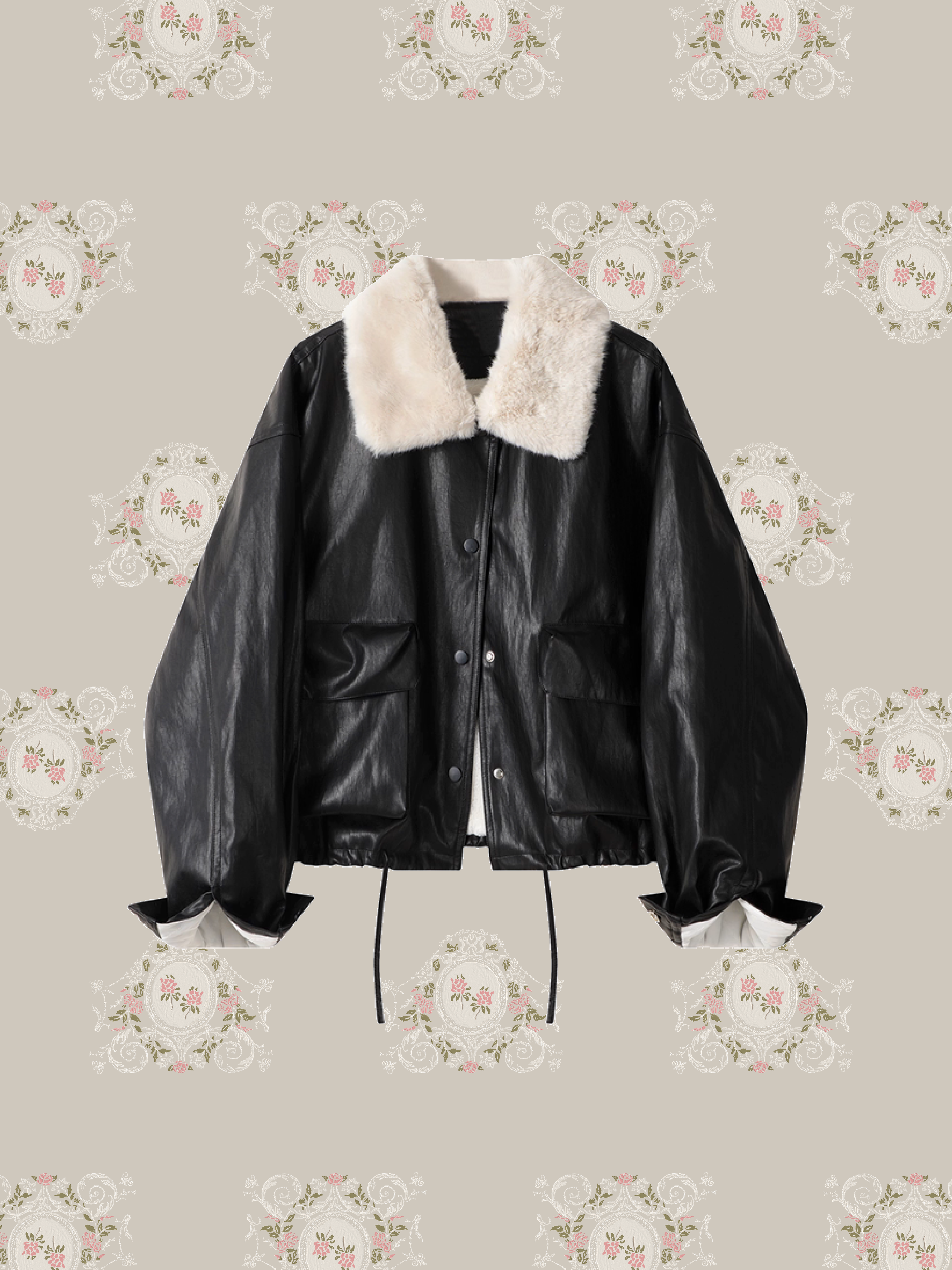 Cool Leather Fur Jacket/クールレザーファージャケット