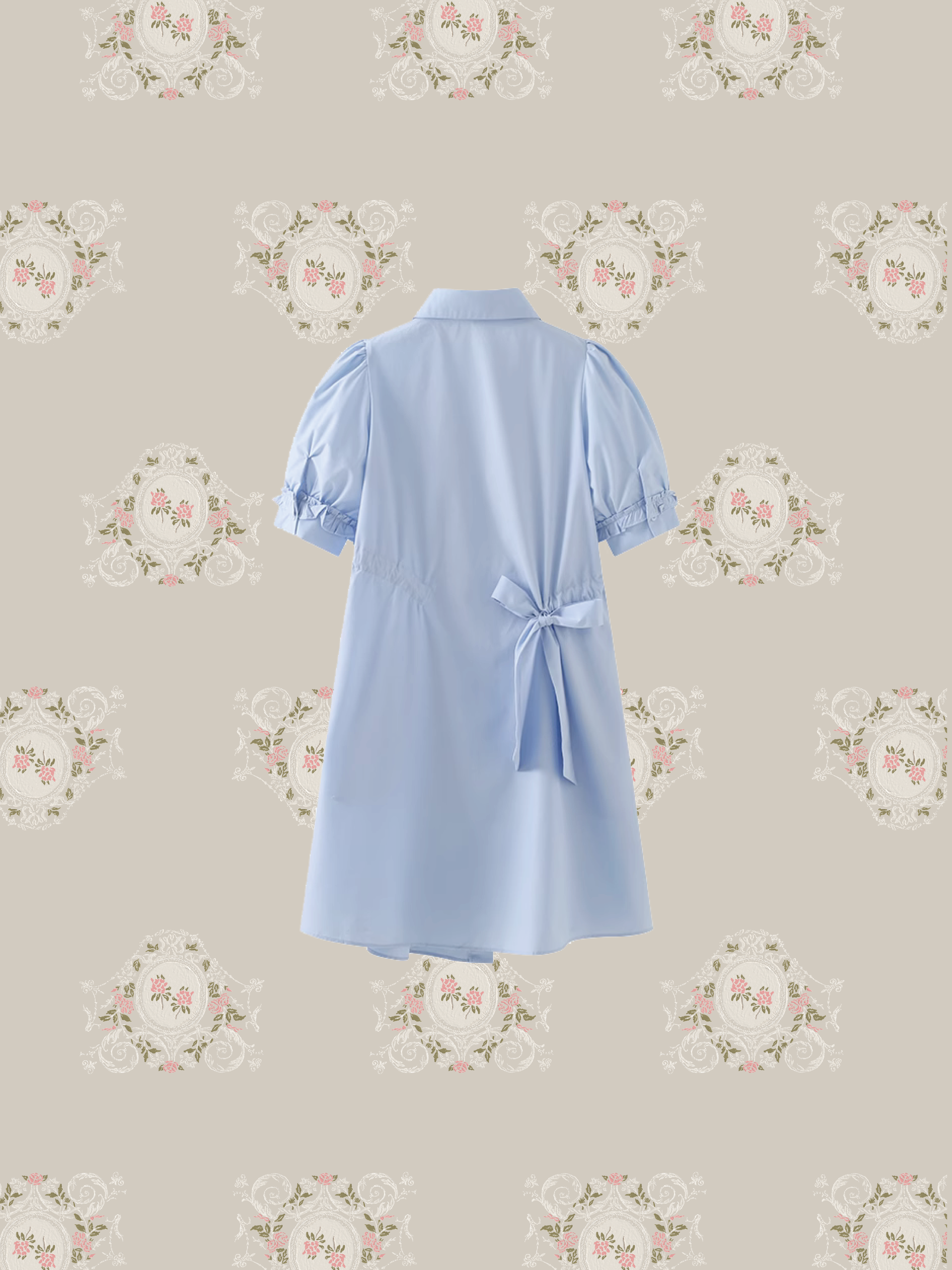 Double Ribbon Asymmetric Onepiece ダブルリボンアシンメトリーワンピース