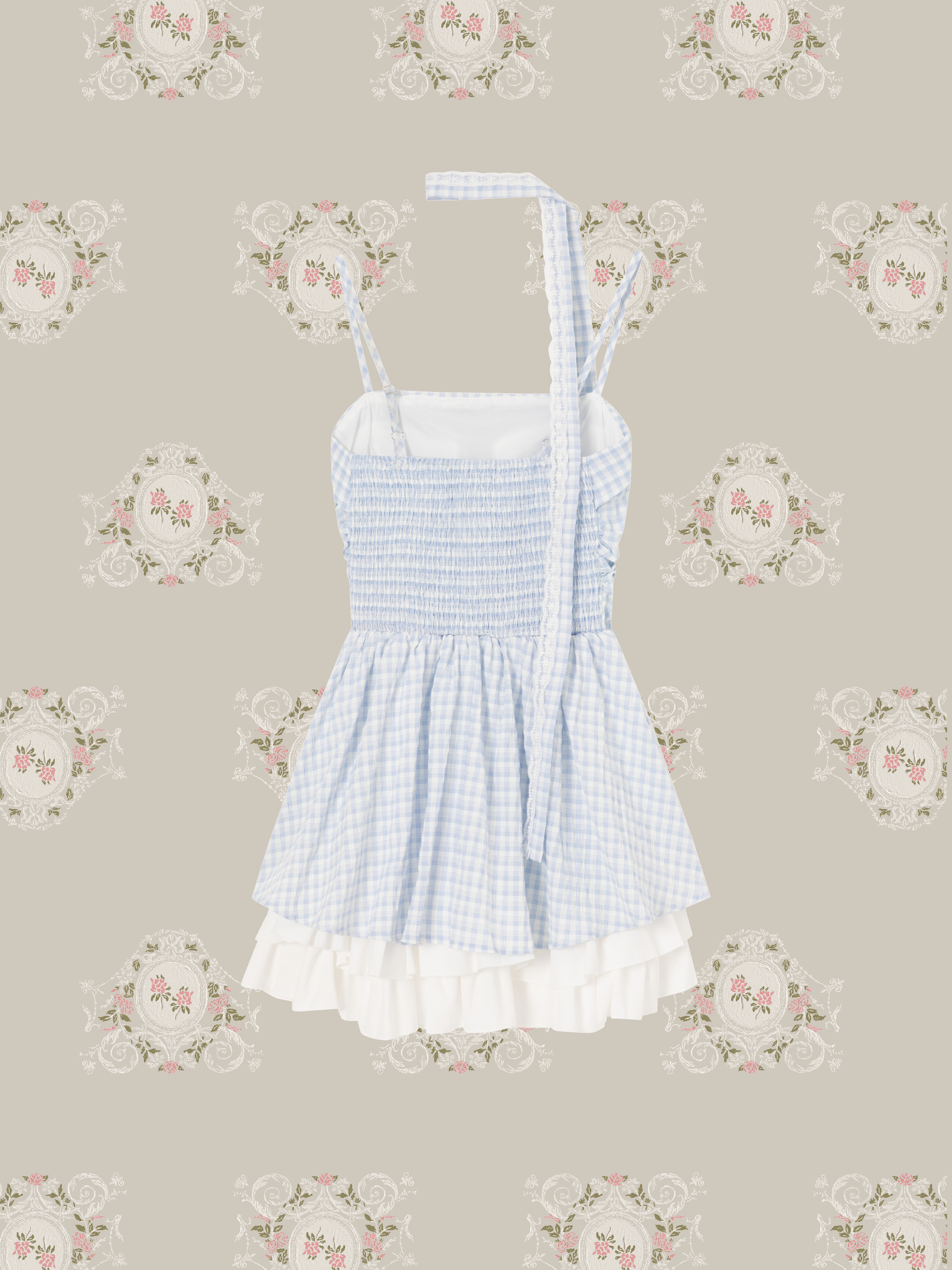 Flare Plaid Cami Dress/フレアチェック柄キャミソールドレス
