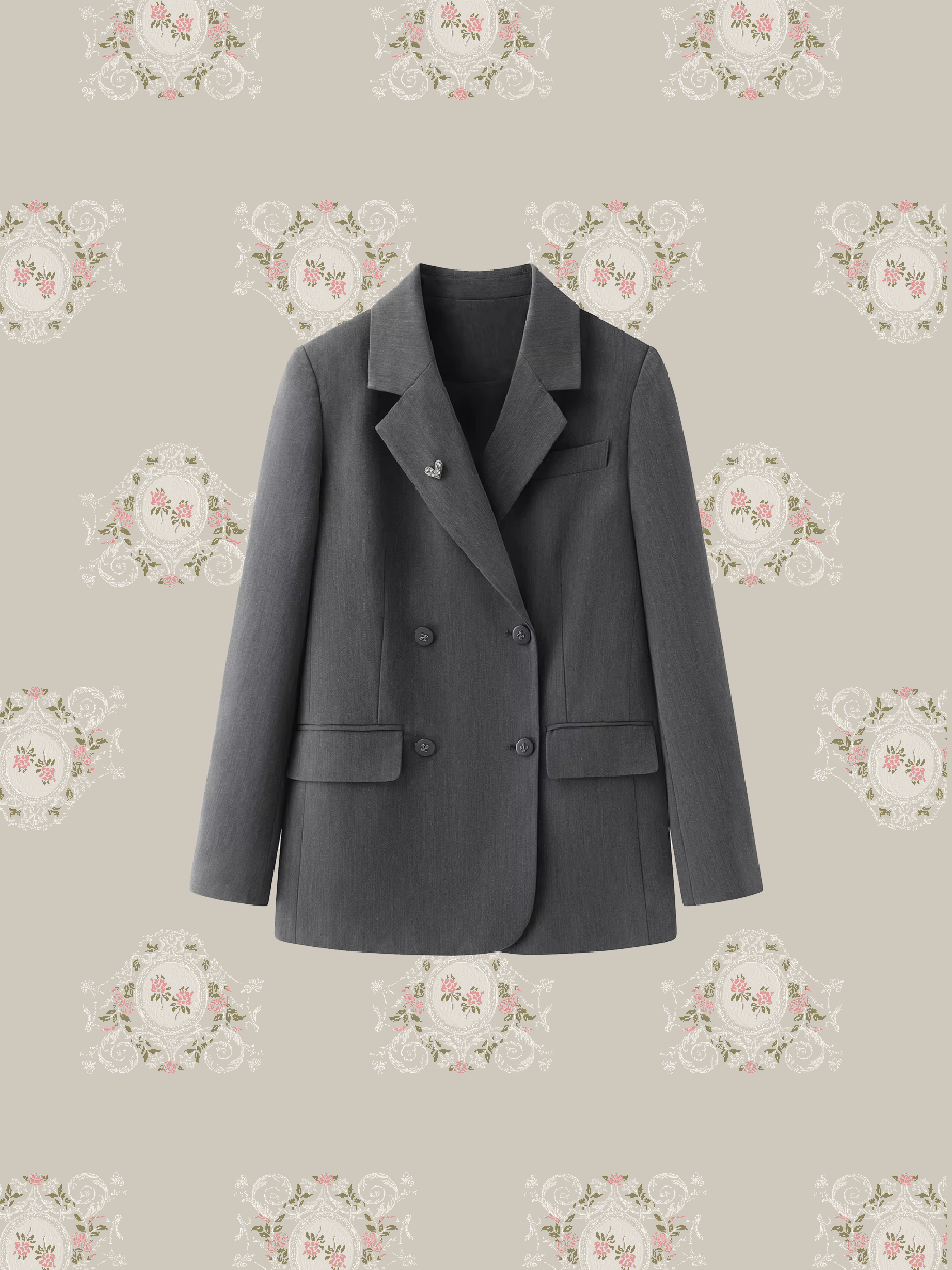 Double Button Frill Skirt Jacket Set Up/ダブルボタンフリルスカートジャケットセットアップ