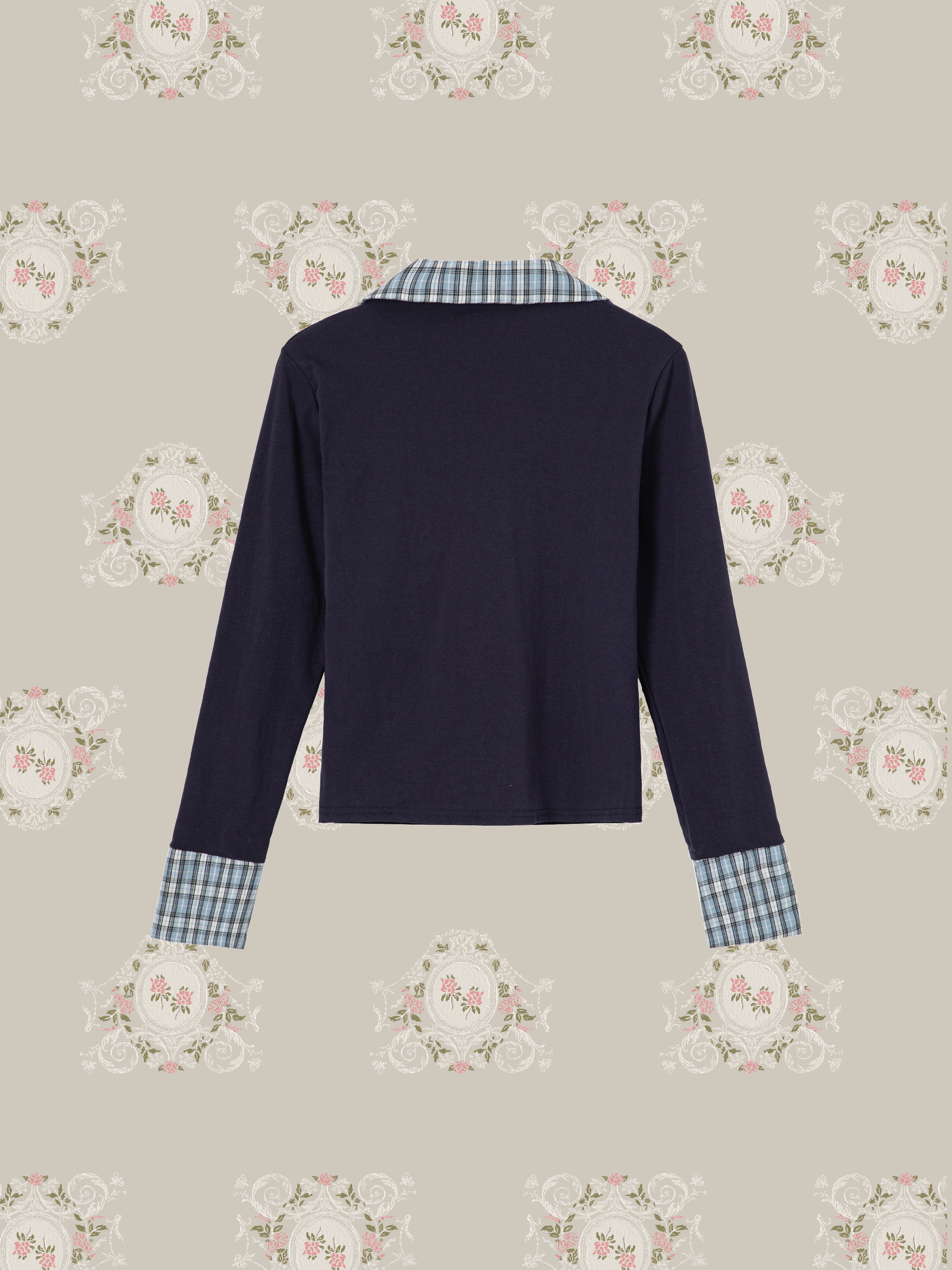 Bow Tie Patchwork T Shirt/ネクタイパッチワークTシャツ