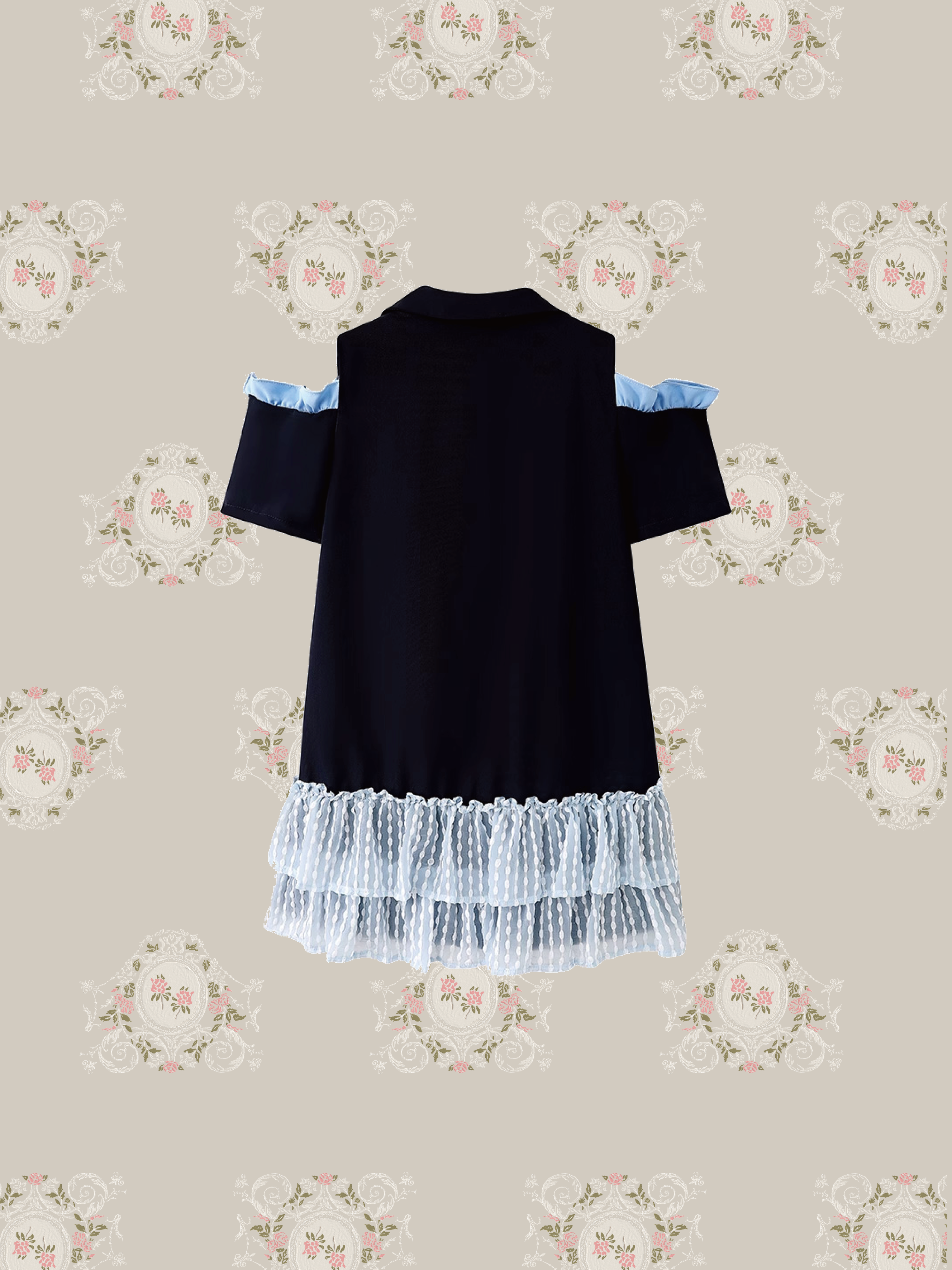 Dot Flower Lace Blazer Dress  ドットフラワーレースブレザードレス