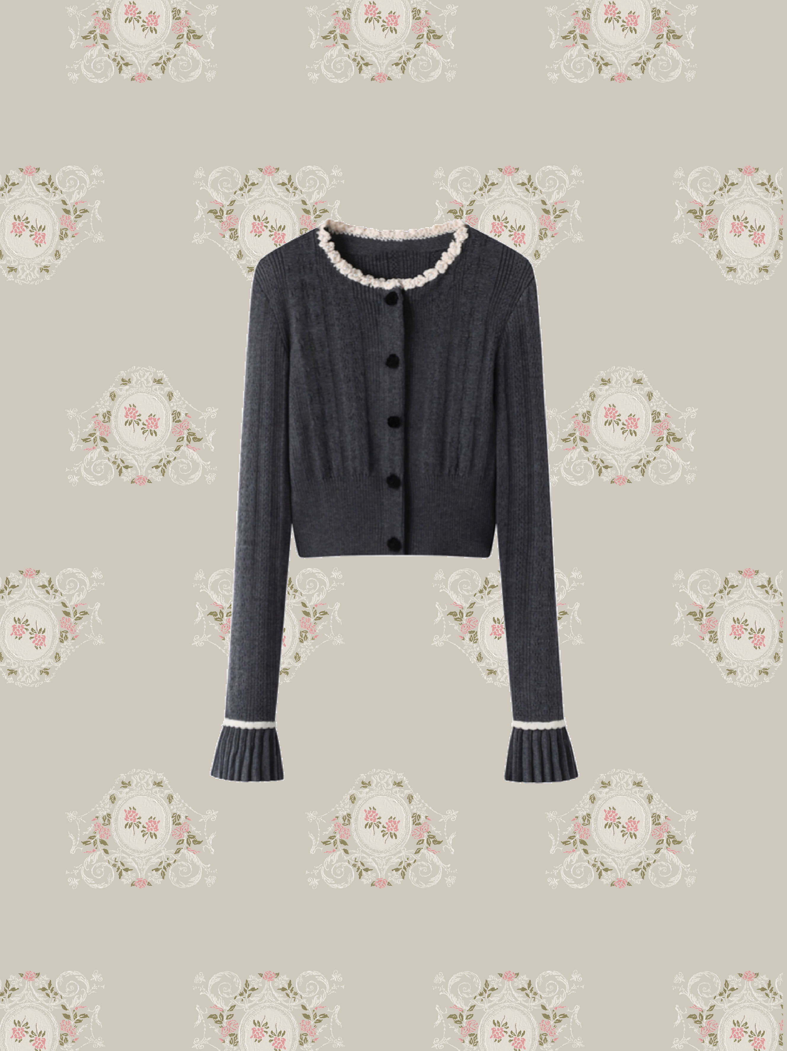 Romantic Frill Pearl Deco 3 Items Set Up/ロマンティックフリルパールデコ3点セットアップ