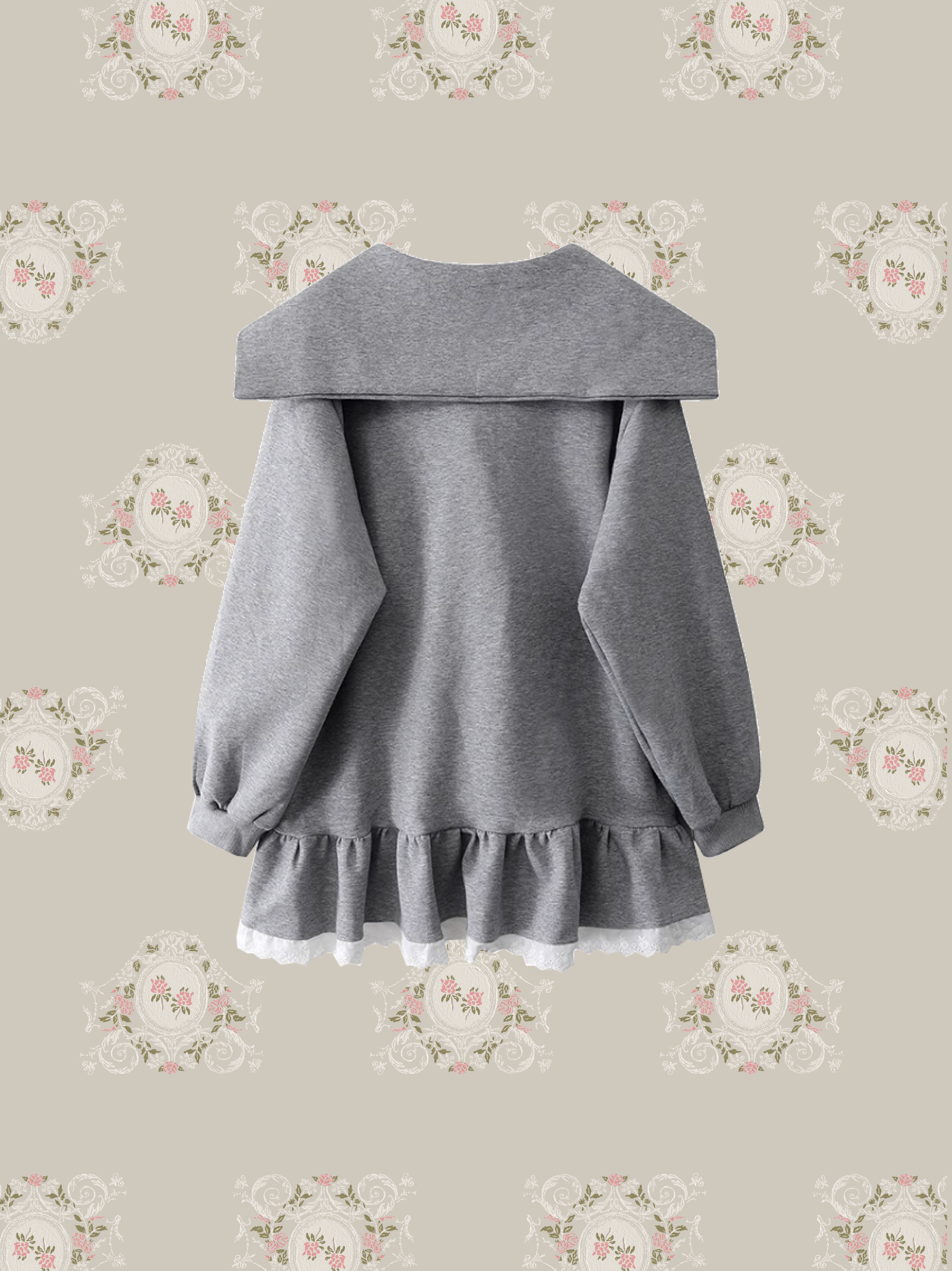 Puff Sleeve Sailor Collar One Piece/パフスリーブセーラーカラーワンピース