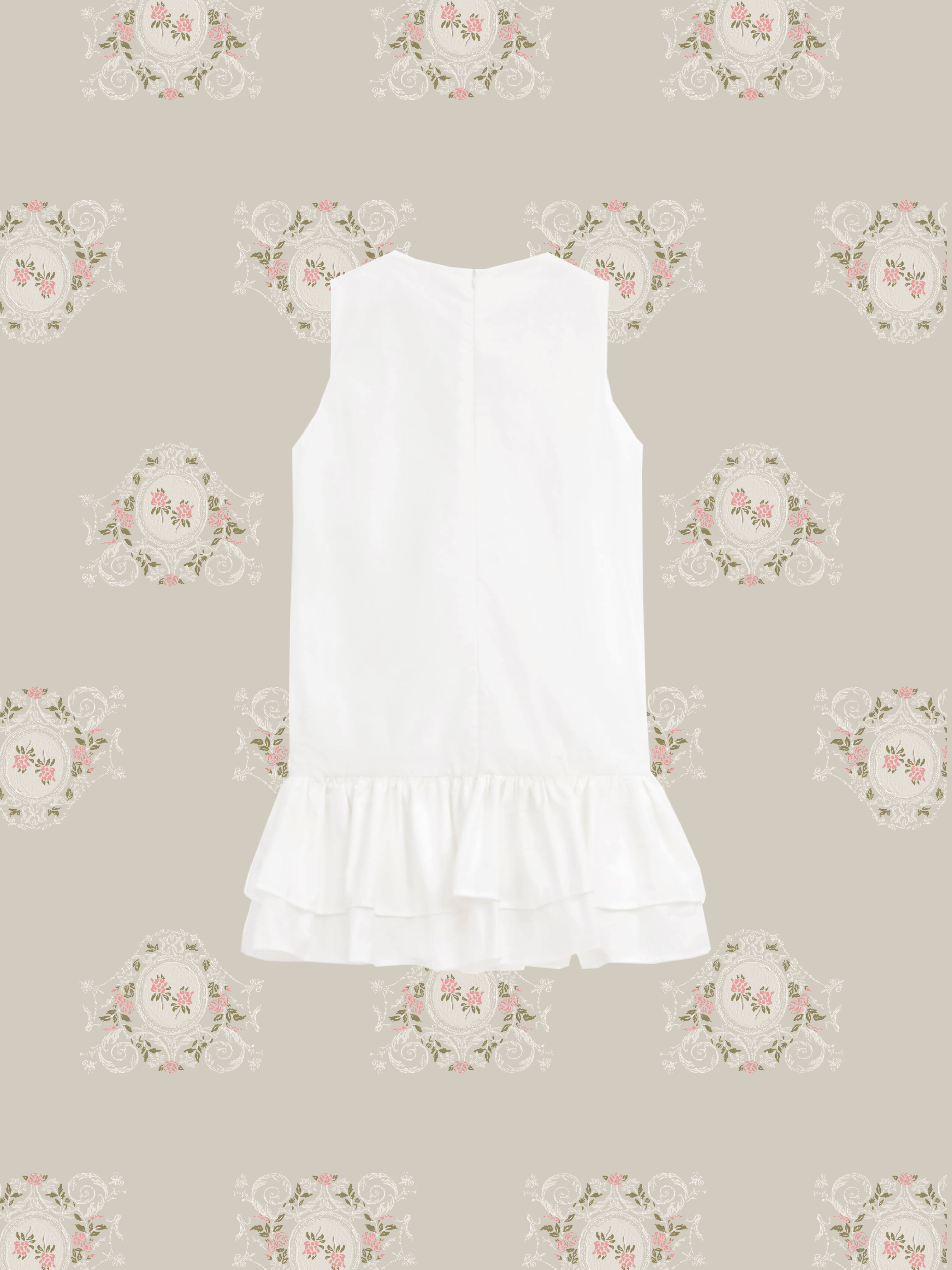 Silver Beads Frill One Piece/シルバービーズフリルワンピース