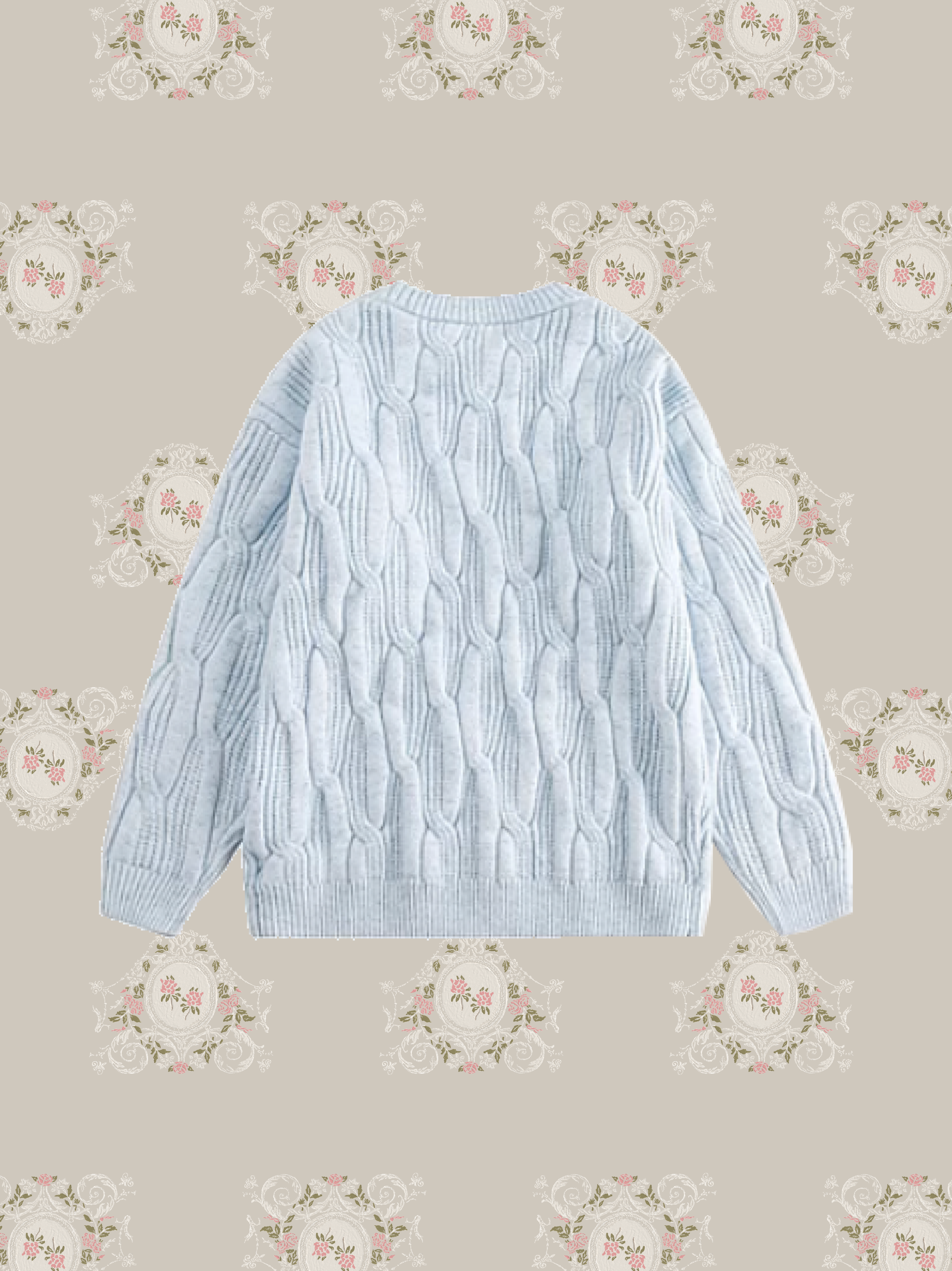 One Tone Rib Sweater/ワントーンリブセーター