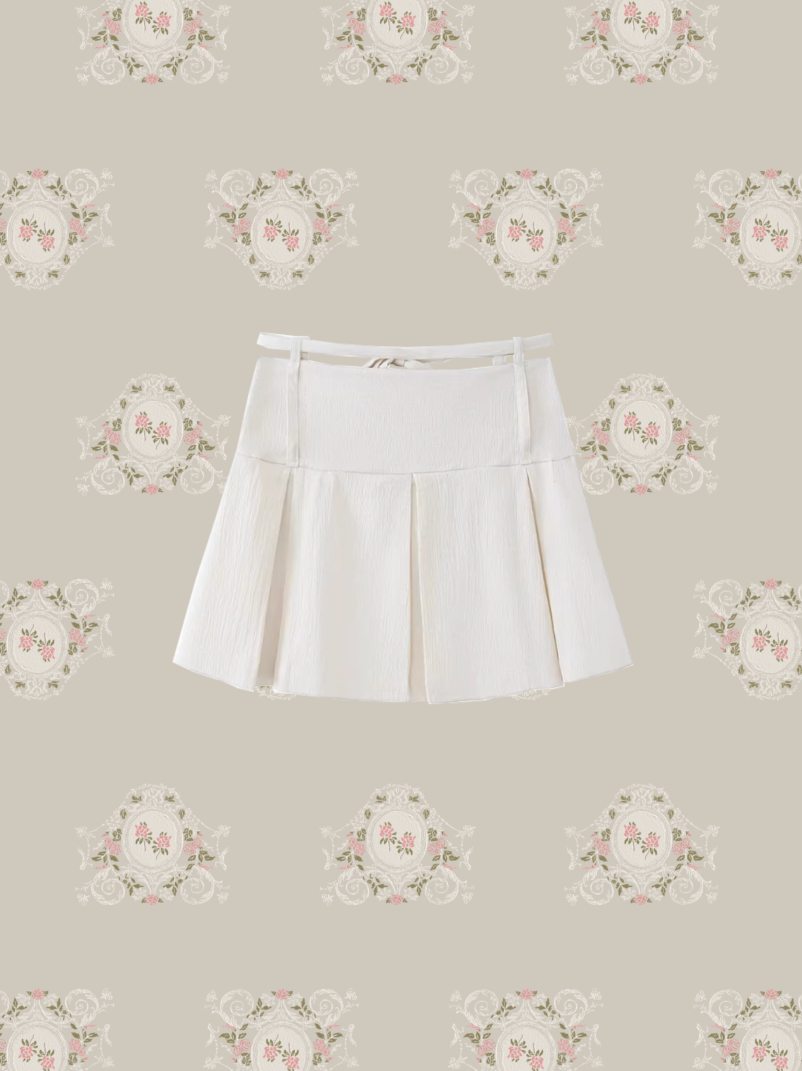 V Neck Rose Shirt Set Up/Vネックローズシャツセットアップ