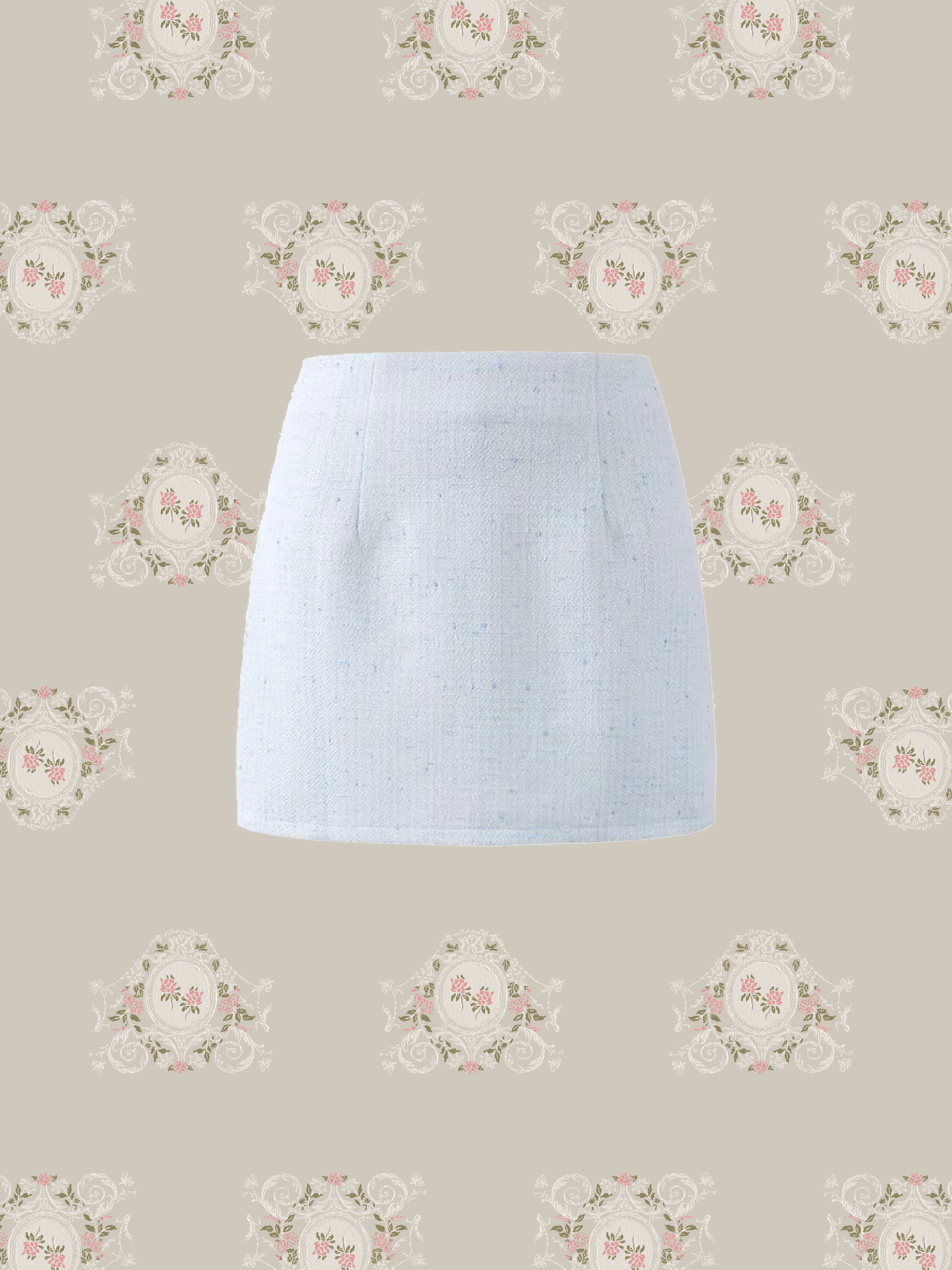 Elegant Pearl Piping Tweed Set Up/エレガントパールパイピングツイードセットアップ