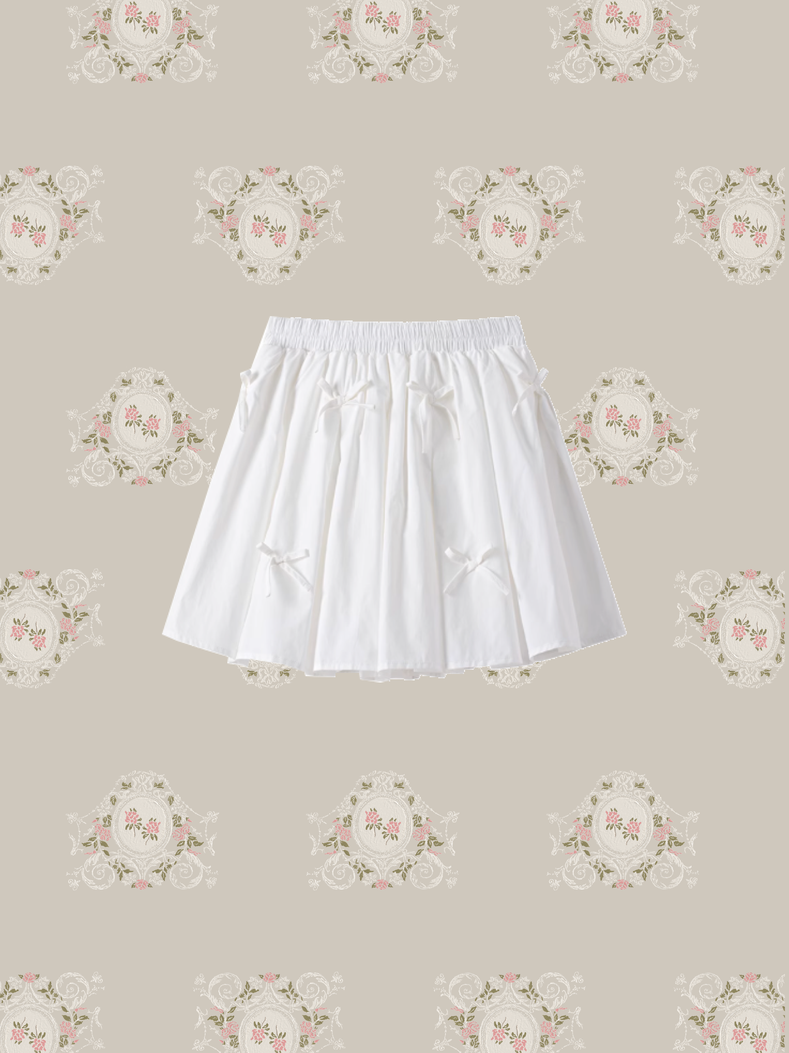 Sweet Ribbon Applique Balloon Vest Set Up/スイートリボンアップリケバルーンベストセットアップ