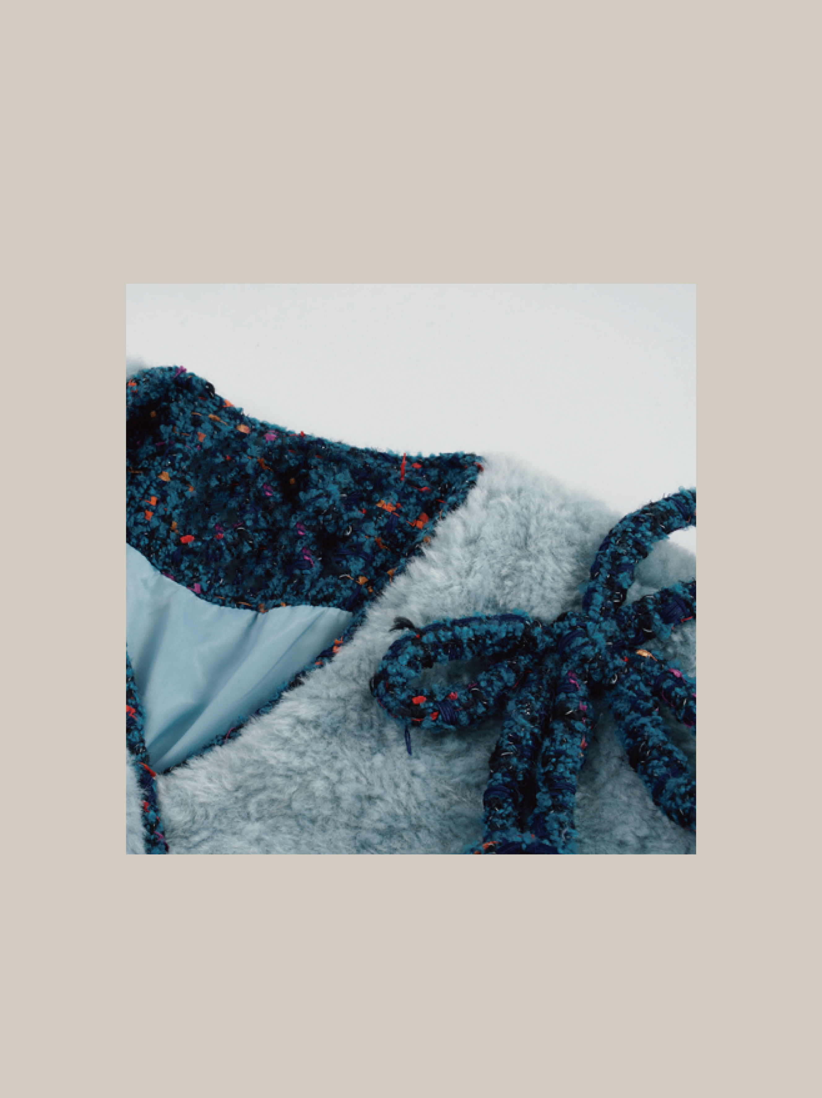 Torefoil Ribbon Fur Jacket