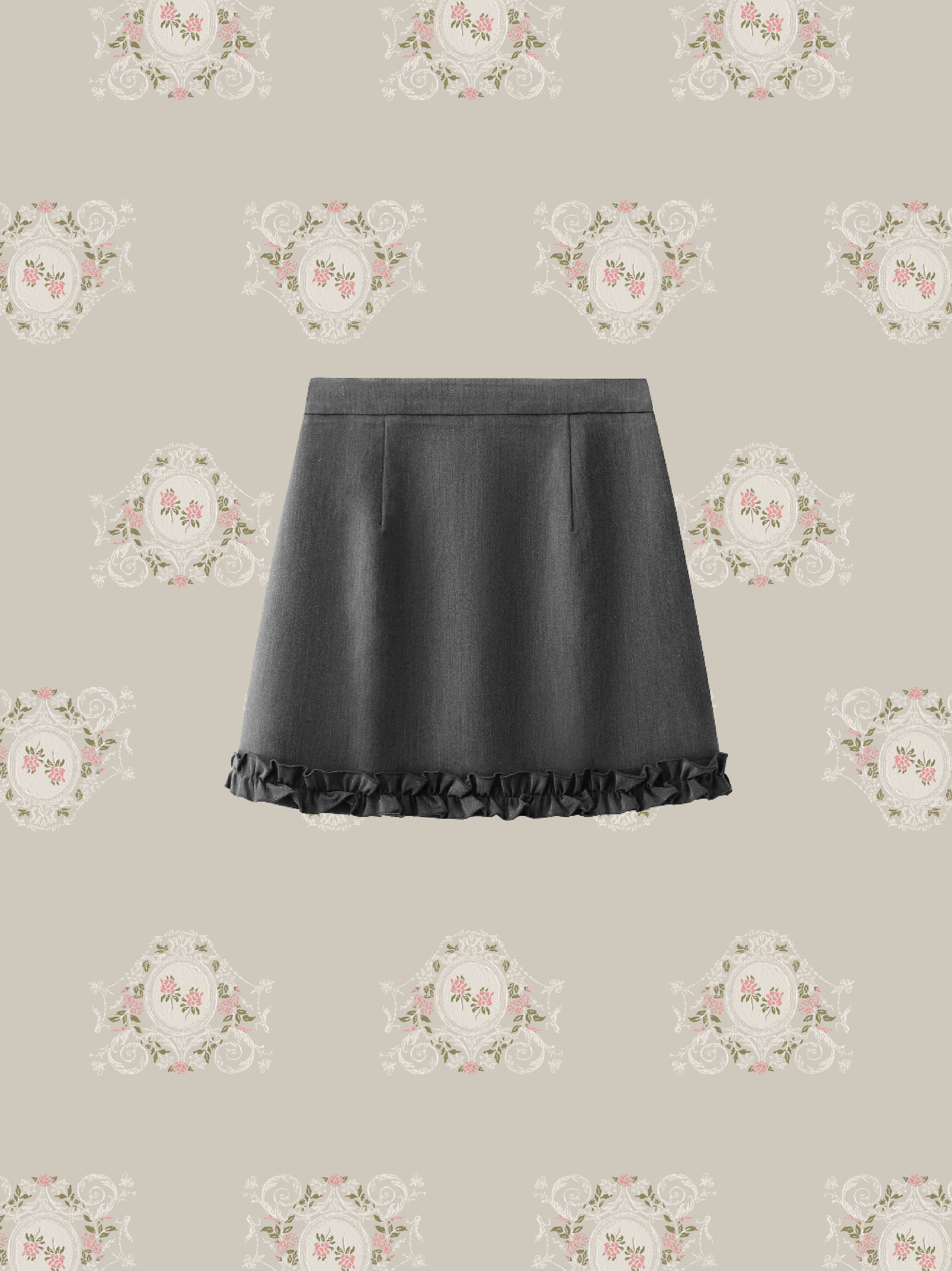 Double Button Frill Skirt Jacket Set Up/ダブルボタンフリルスカートジャケットセットアップ