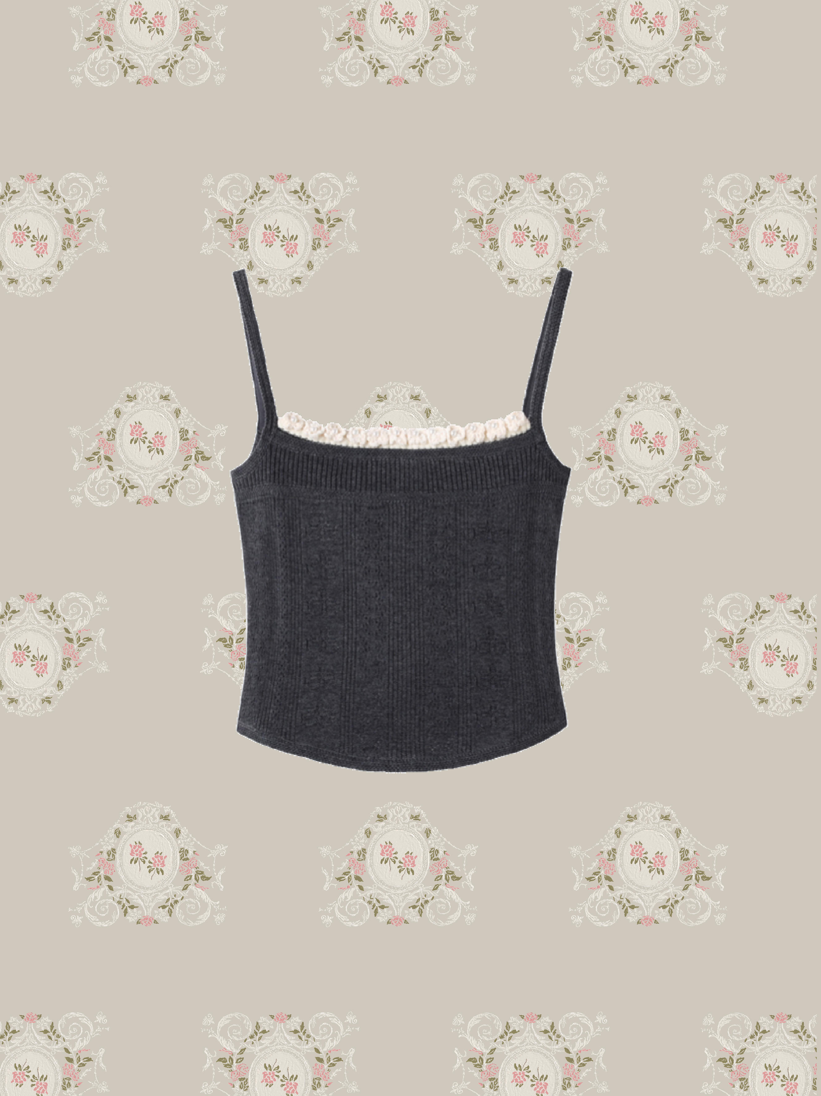 Romantic Frill Pearl Deco 3 Items Set Up/ロマンティックフリルパールデコ3点セットアップ