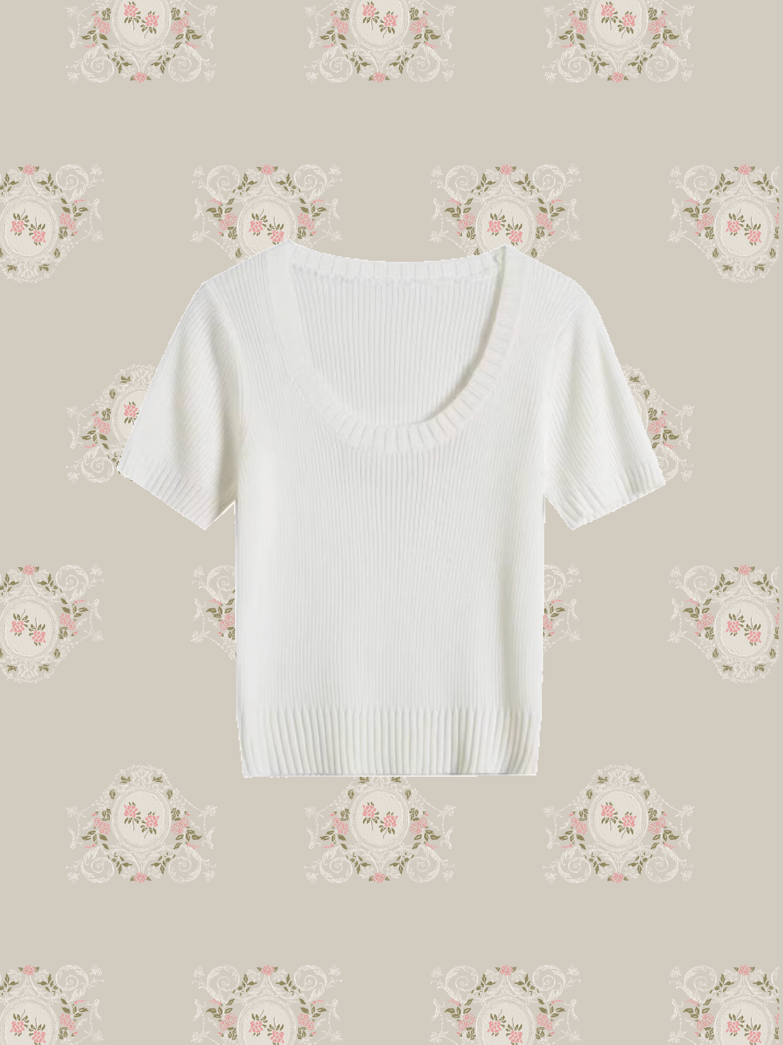 U-neck Summer Knit/Uネックサマーニット